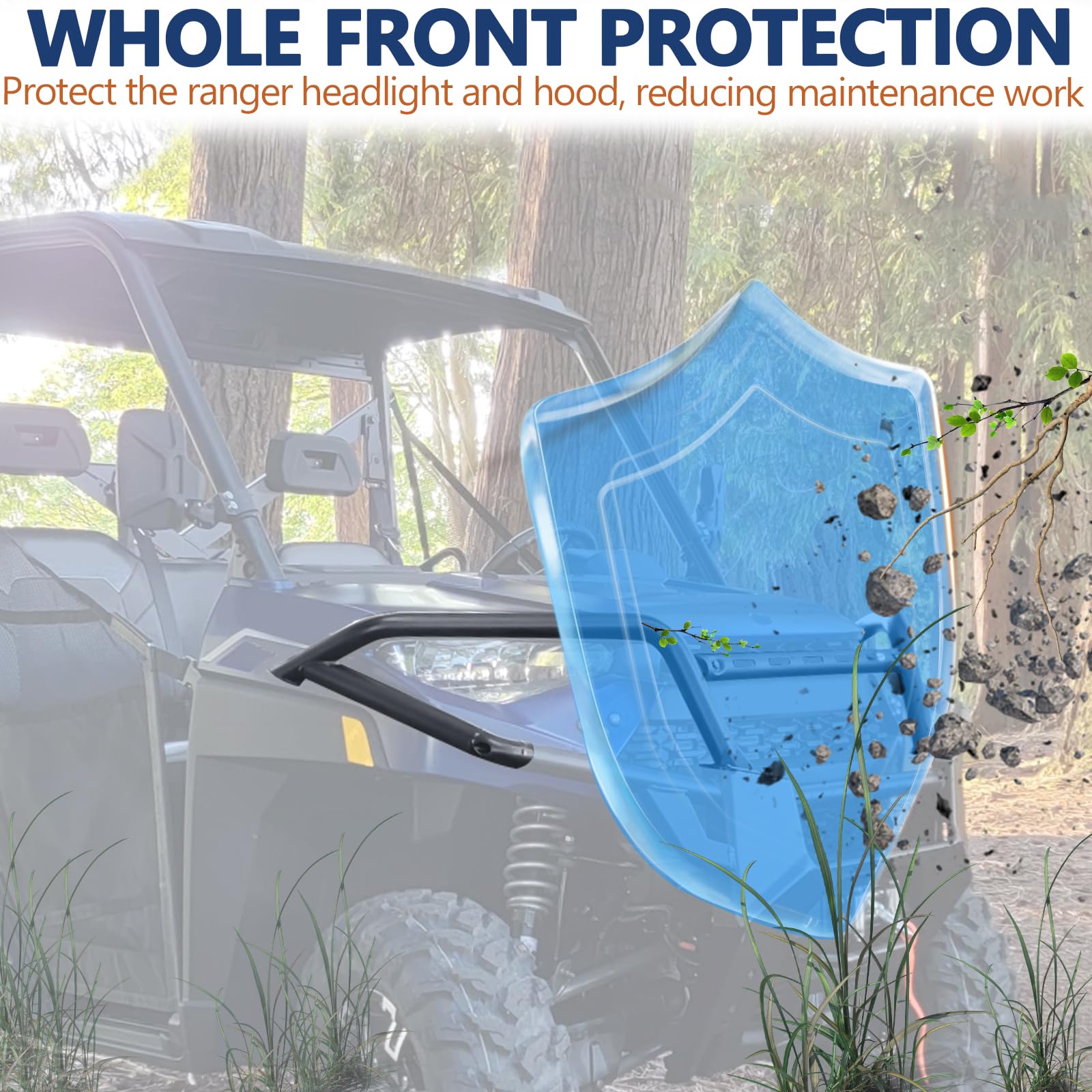 Ranger Xp 1000 Front Bumper - Starknightmt Ranger Upper Brush Guard Compatible With 2018-2024 Polaris Ranger 1000/ Ranger Xp 100