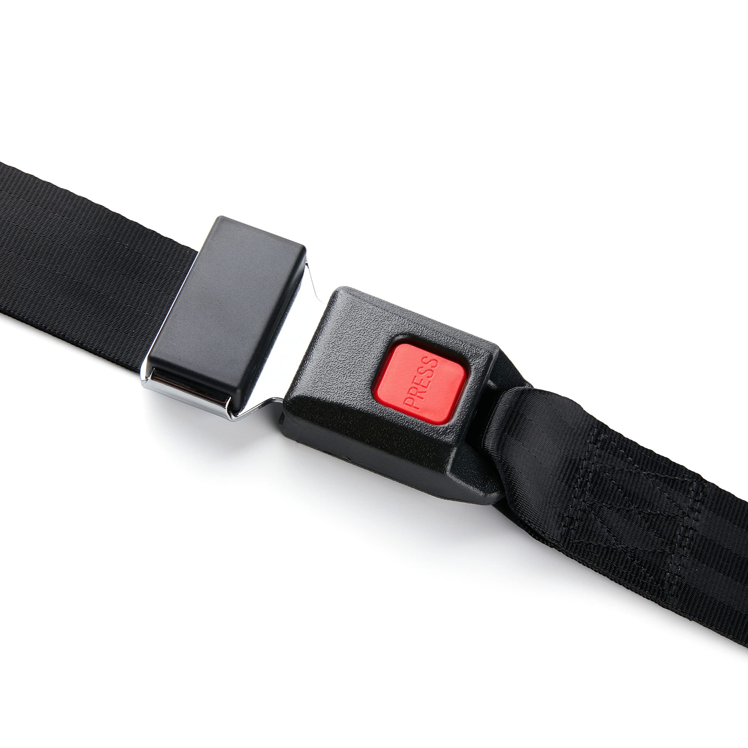 Bravokit Universal Seat Belt 2 Point Adjustable Belts Harness Kit For Go Kart, Club Golf Cart In Black (54-Inch With Installatio