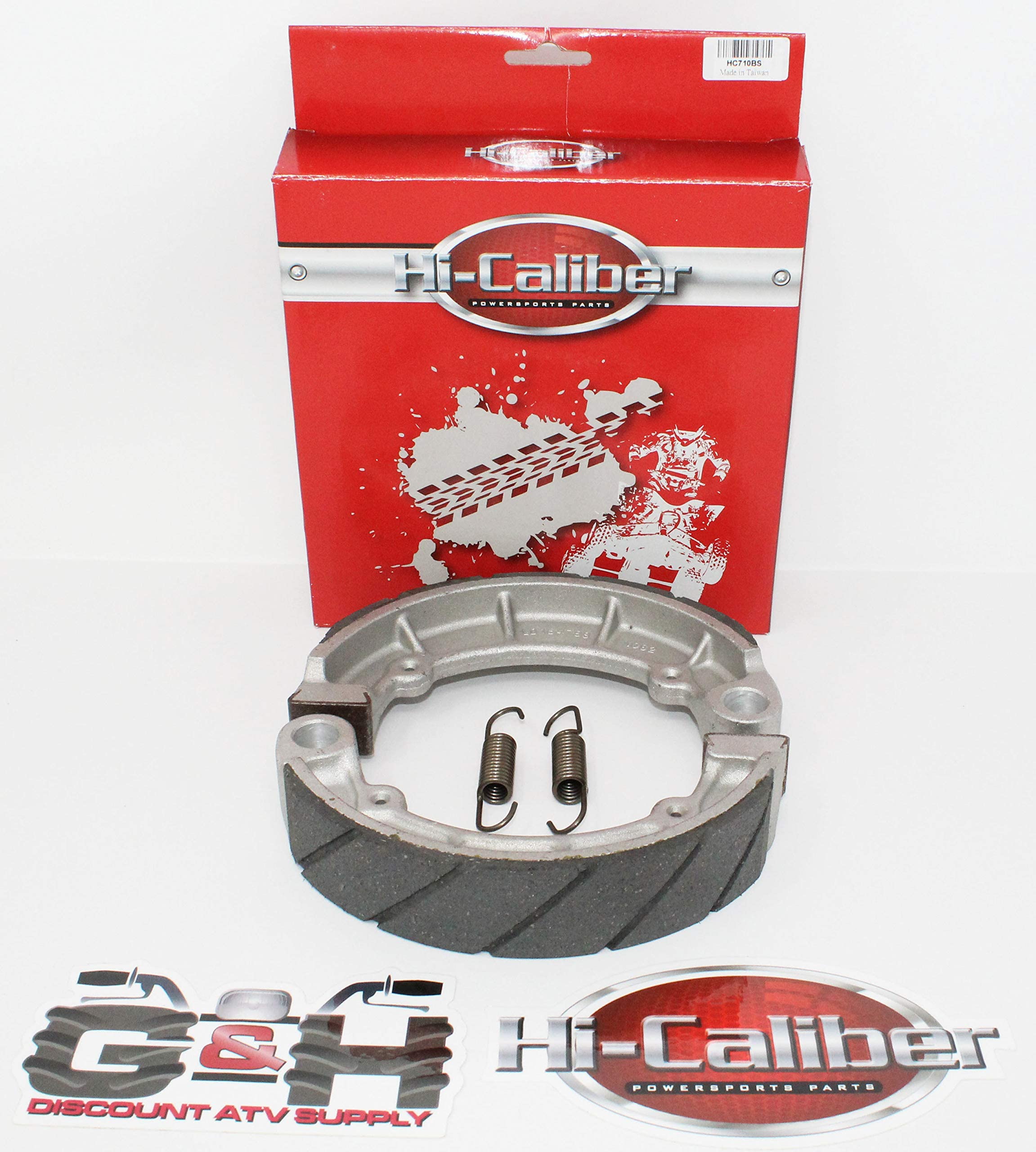 Water Grooved Rear Brake Shoes & Springs For The 1997-2002 Kawasaki Kvf 300 & 400 Prairie And The 1989-2005 Klf 300 Bayou Atvs