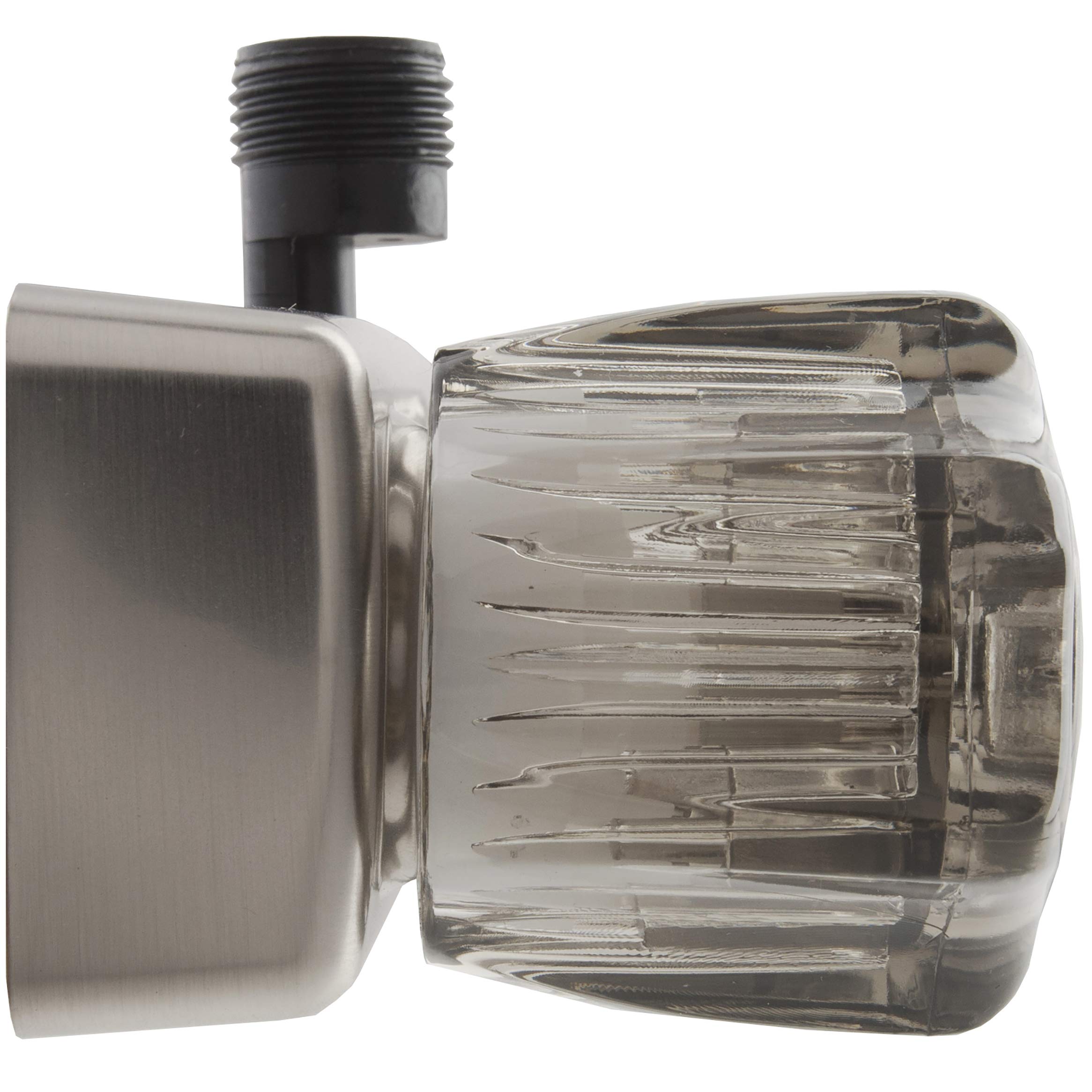 Dura Faucet Df-Sa100S-Sn Rv/Motorhome/Trailer Shower Faucet Valve Diverter With Smoked Acrylic Knobs (Brushed Satin Nickel)