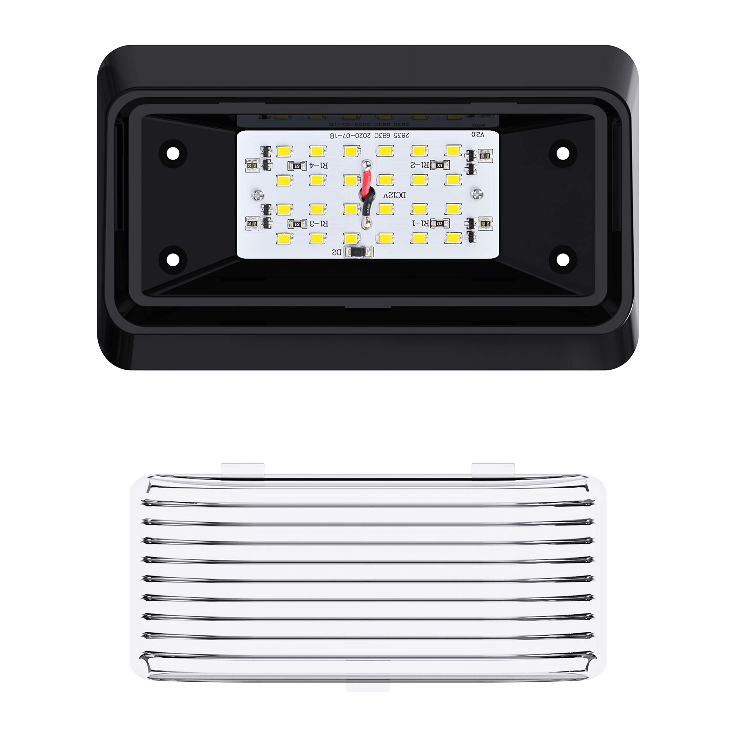 Leisure Led 2 Pack Rv Exterior Porch Utility Light 12V 280 Lumen Lighting Fixture. Replacement Lighting For Rvs, Trailers, Campe