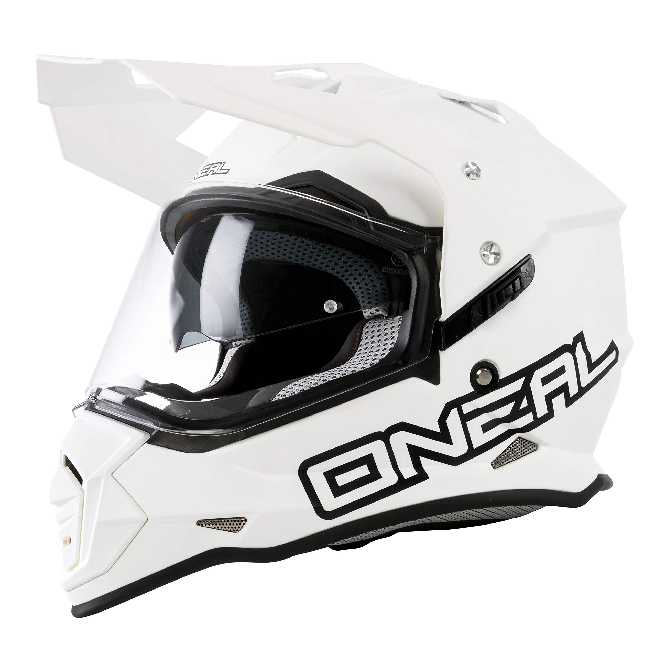 O'Neal unisex adult Full-face-helmet-style Sierra II Helmet Flat White M 57 58cm , White, Medium US