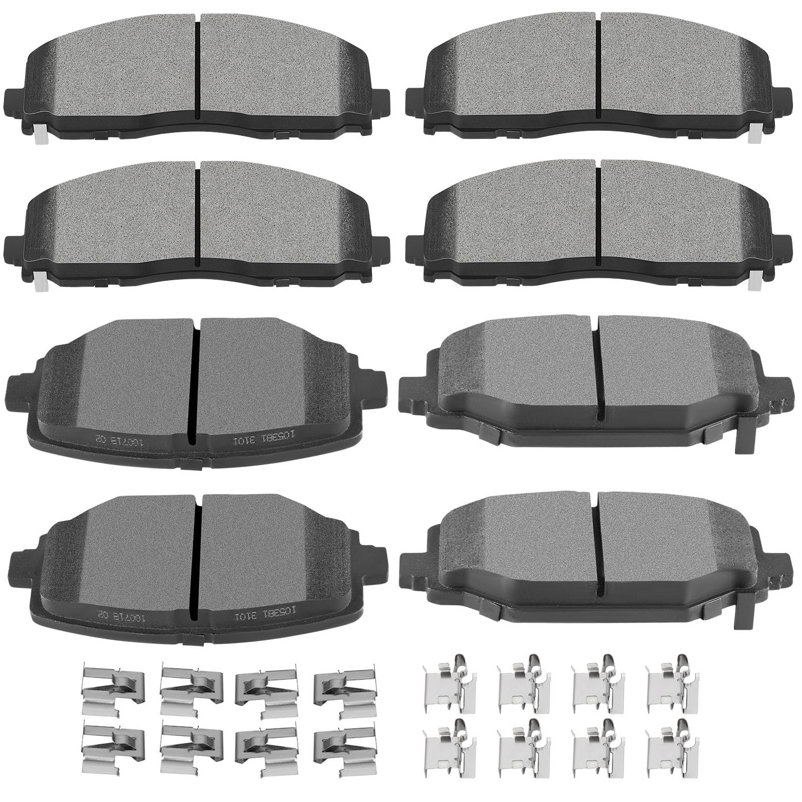 Scitoo D1589 D1596 Front Rear Brake Pads Sets Fit For Chrysler Town & Country,For Dodge Grand Caravan/Journey,For Ram C/V 2012-2