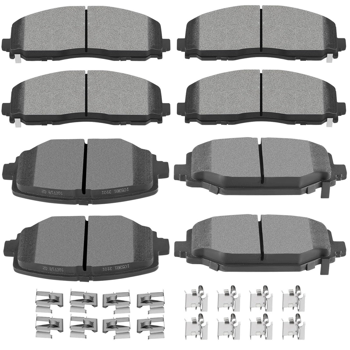 Scitoo D1589 D1596 Front Rear Brake Pads Sets Fit For Chrysler Town & Country,For Dodge Grand Caravan/Journey,For Ram C/V 2012-2