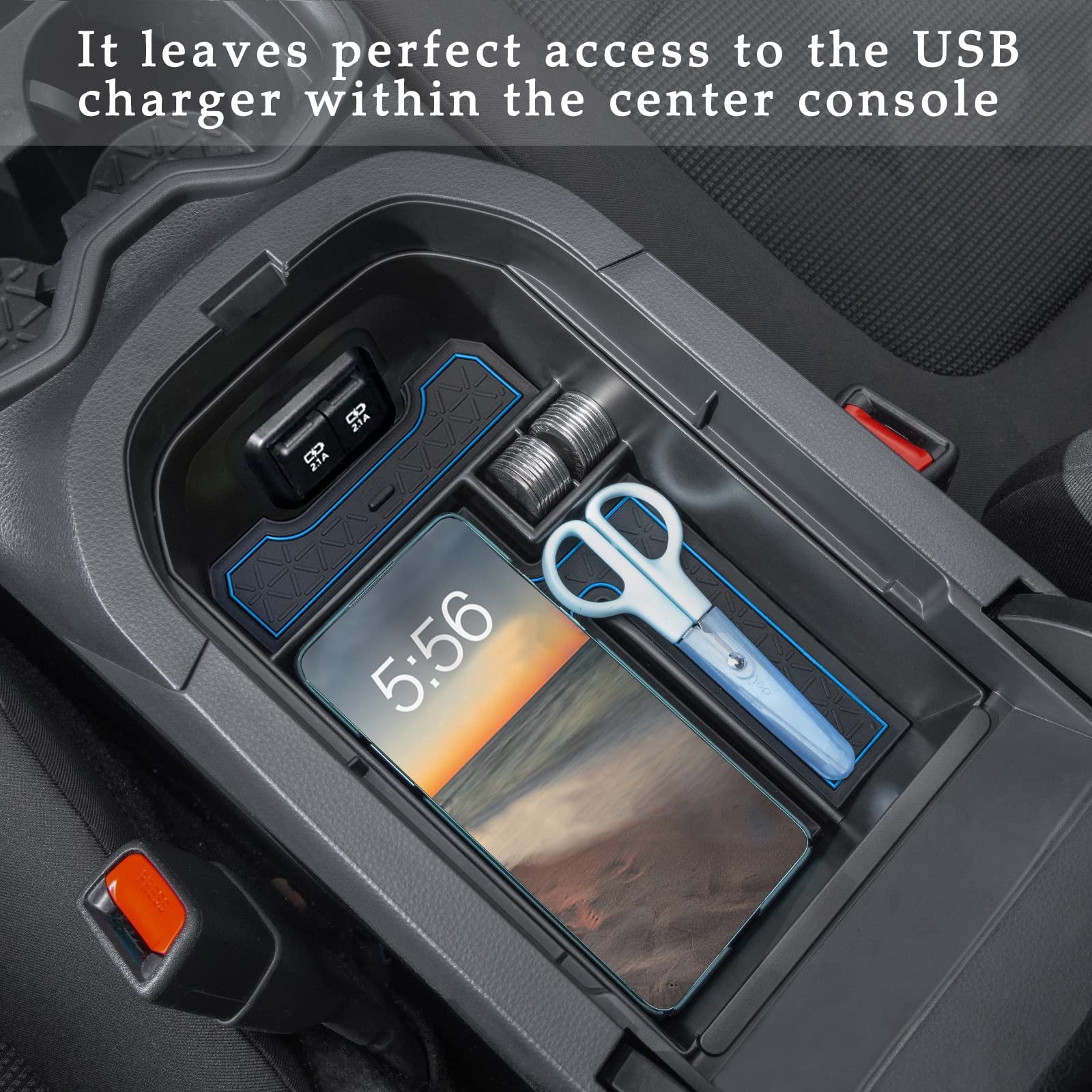 Jdmcar Center Console Tray Organizer Compatible With Toyota Rav4 Accessories 2019-2024 2025, And 2021-2025 Rav-4 Prime Armrest I