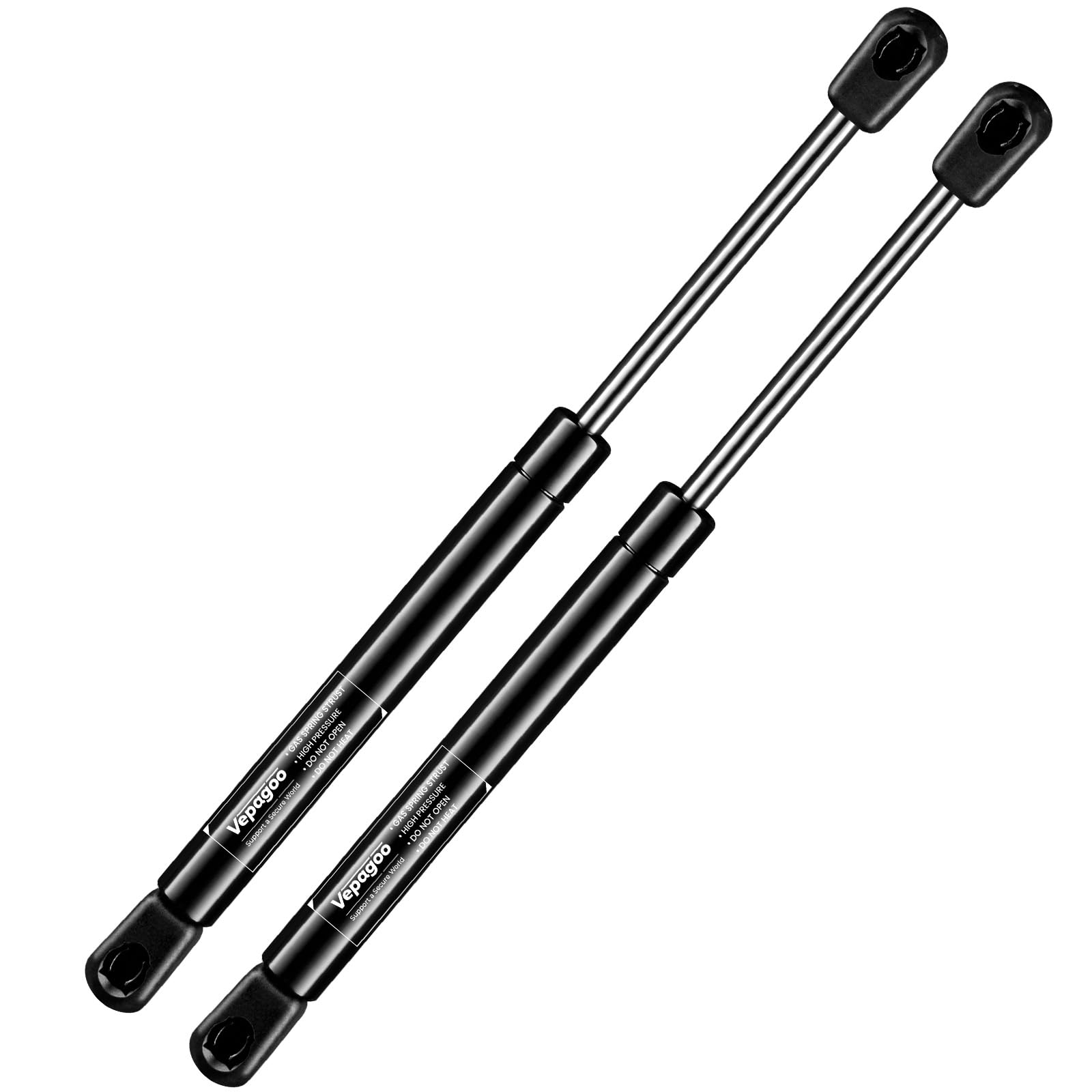 C16-06389 14 Inch 24Lbs/108N Gas Shocks Struts Lift Support For Leer Camper Shell Truck Topper Rear Window, Pickup Toolbox Lid Door, Set Of 2 Vepagoo.