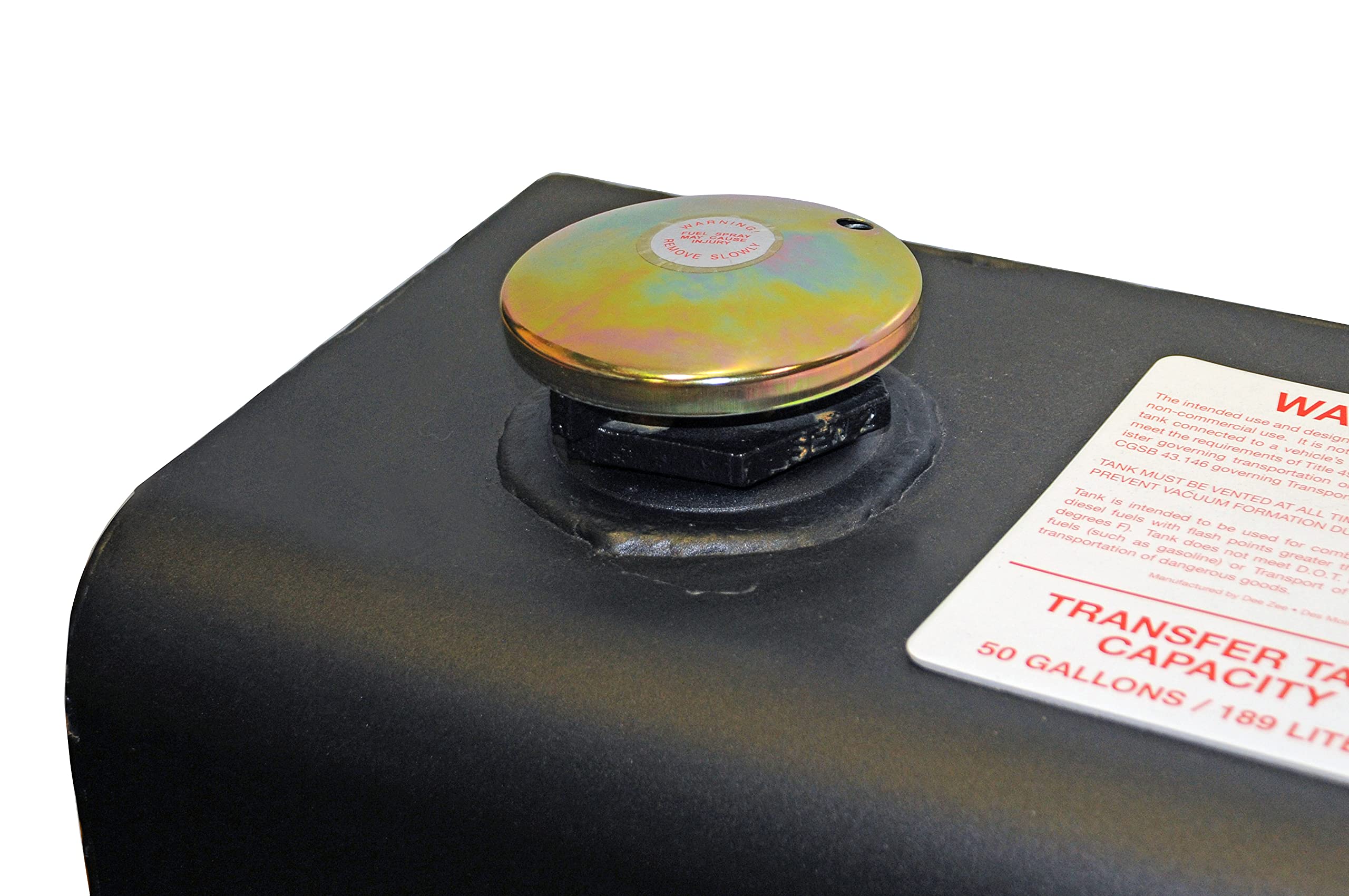 Dee Zee Dz92747Sb (92 Gallon) L-Shaped Transfer Tank - Black Steel