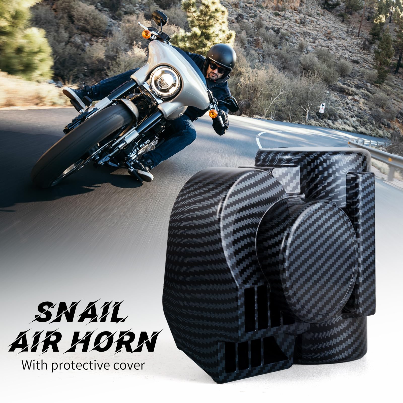 FARBIN Train Horns for Car Motorcycle Truck Air Horn with Horn Cover for Motorcycle 12V Train Sound Car Horns Kit 150DB Super Lo