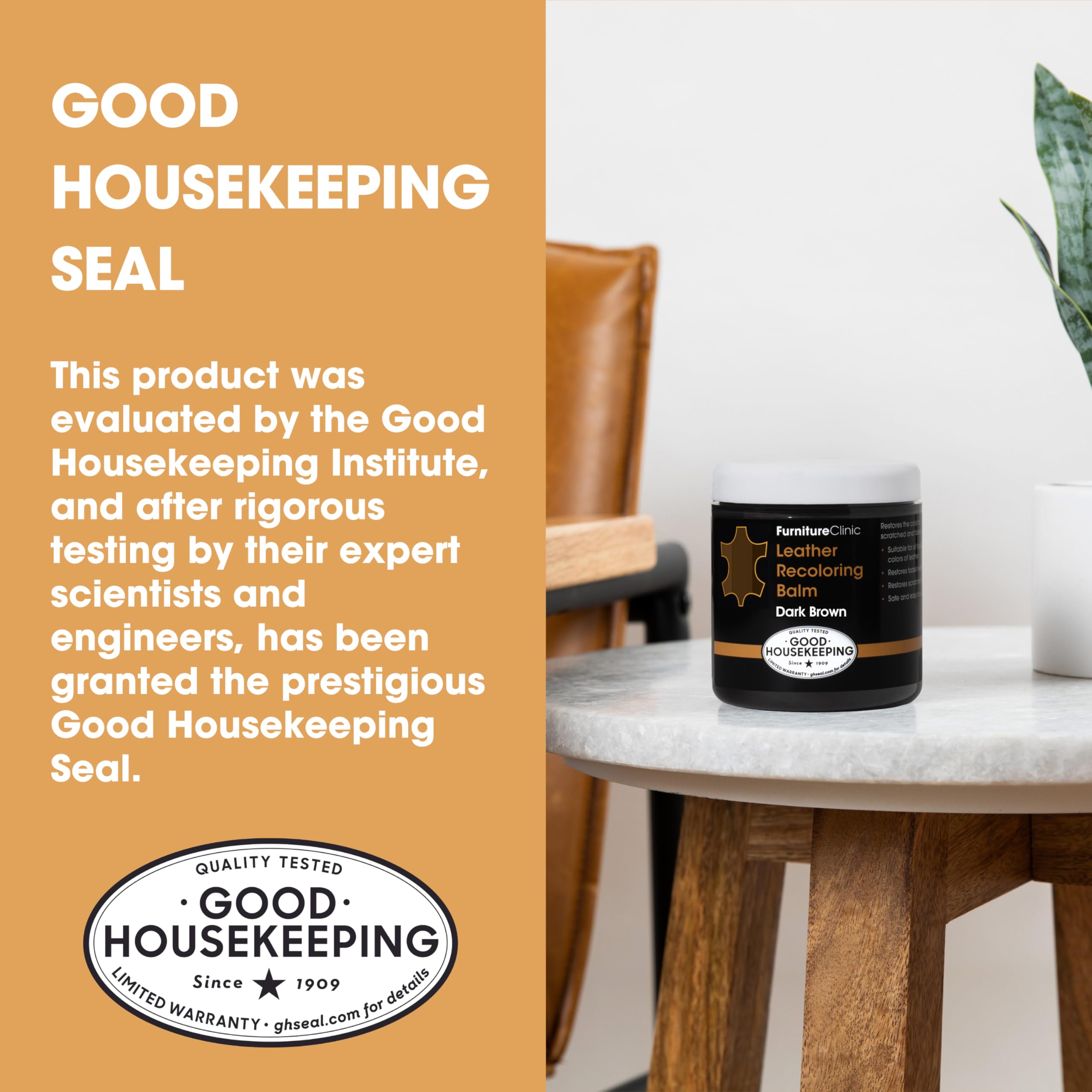 The Original Leather Recoloring Balm By Furniture Clinic - Beige Leather Dye For Furniture, Couches & Car Seats - Restore Scratc