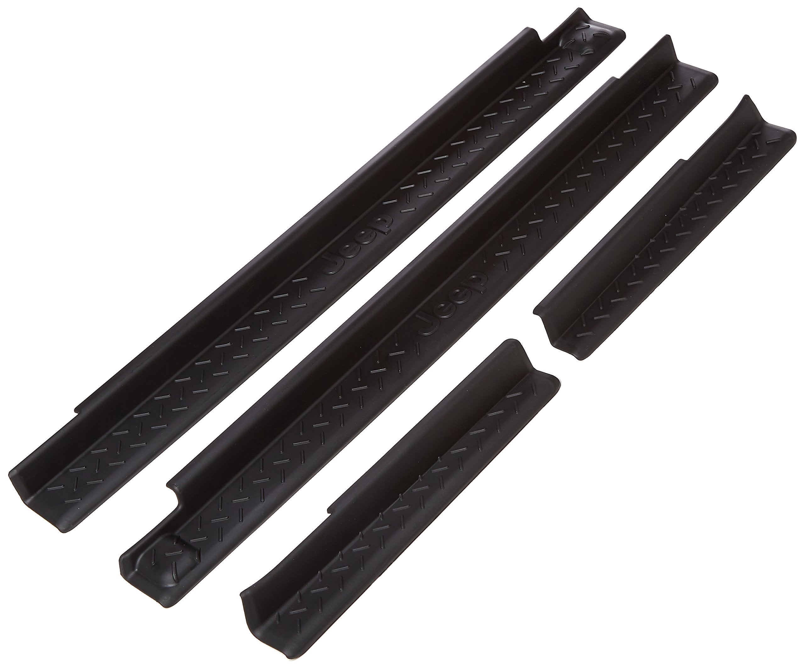 Door Sill Guards For 2007-2016 Jeep Wrangler, Black