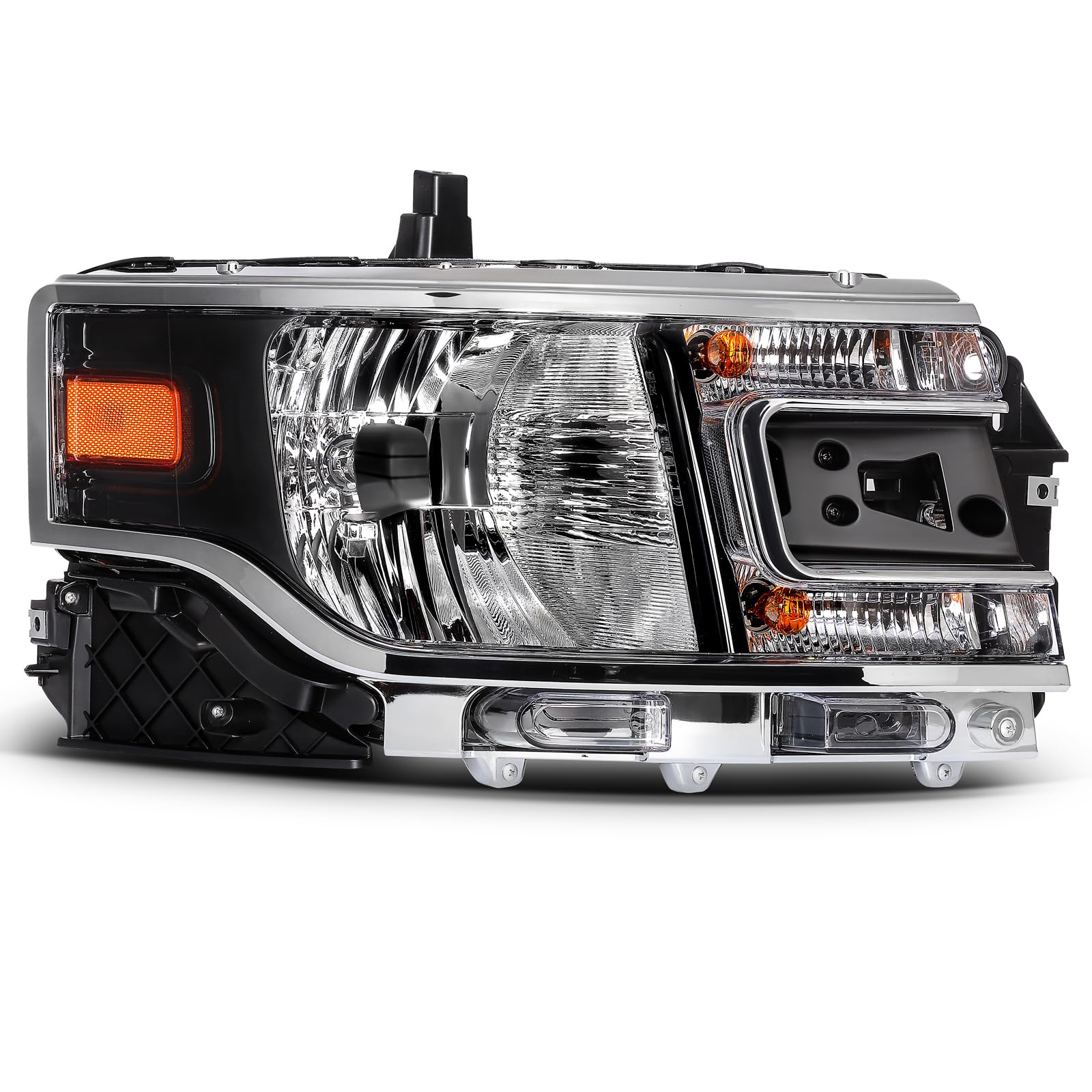 LBRST Headlight Assembly Fit 2013-2019 for Flex Passenger Side Headlight Black Housing Clear Lens DA8Z13008A