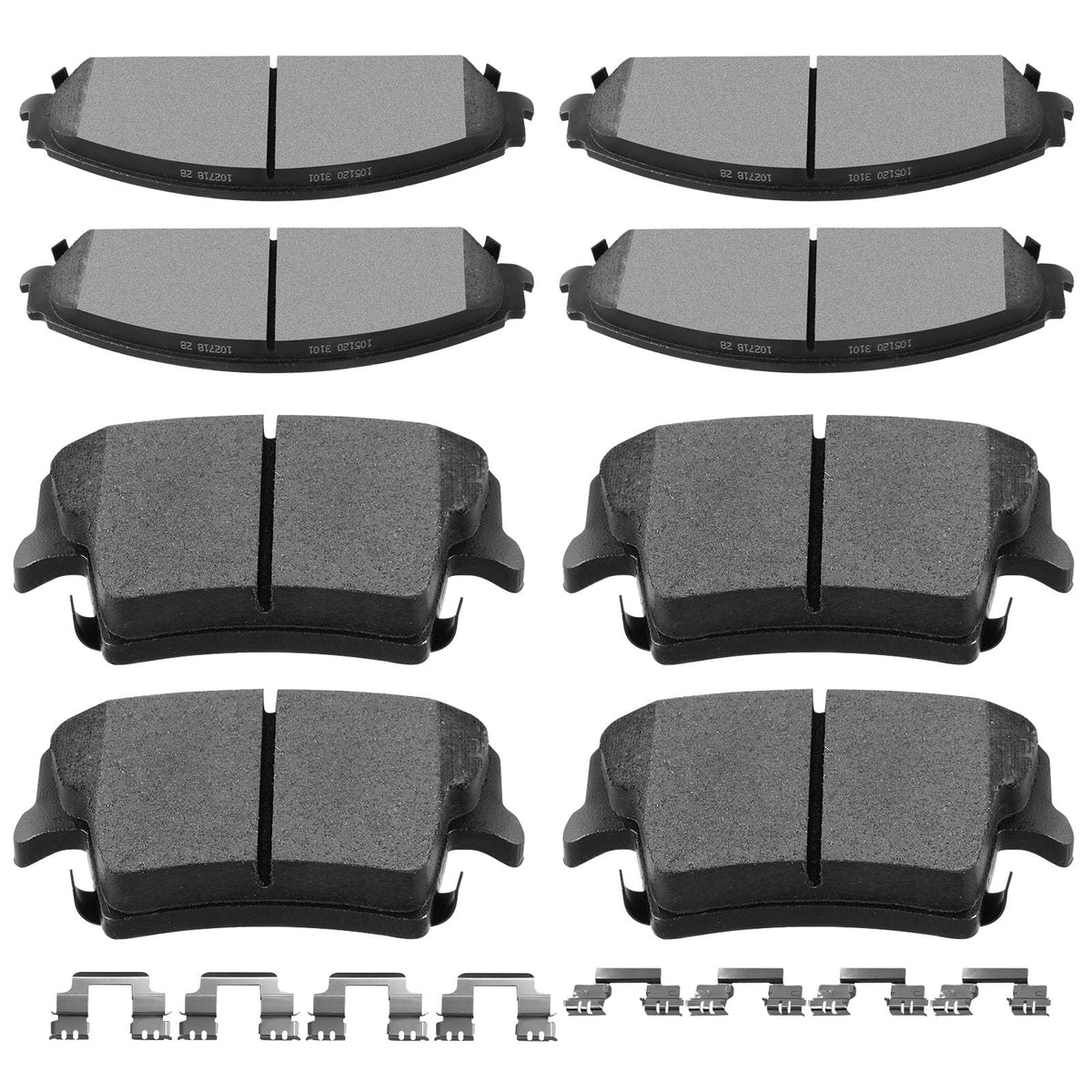 Scitoo D1058 D1057 Front Rear Semi-Metal Brake Pads Sets Fit For Chrysler 300 2005-2019,For Dodge Challenger 2009-2017,For Dodge