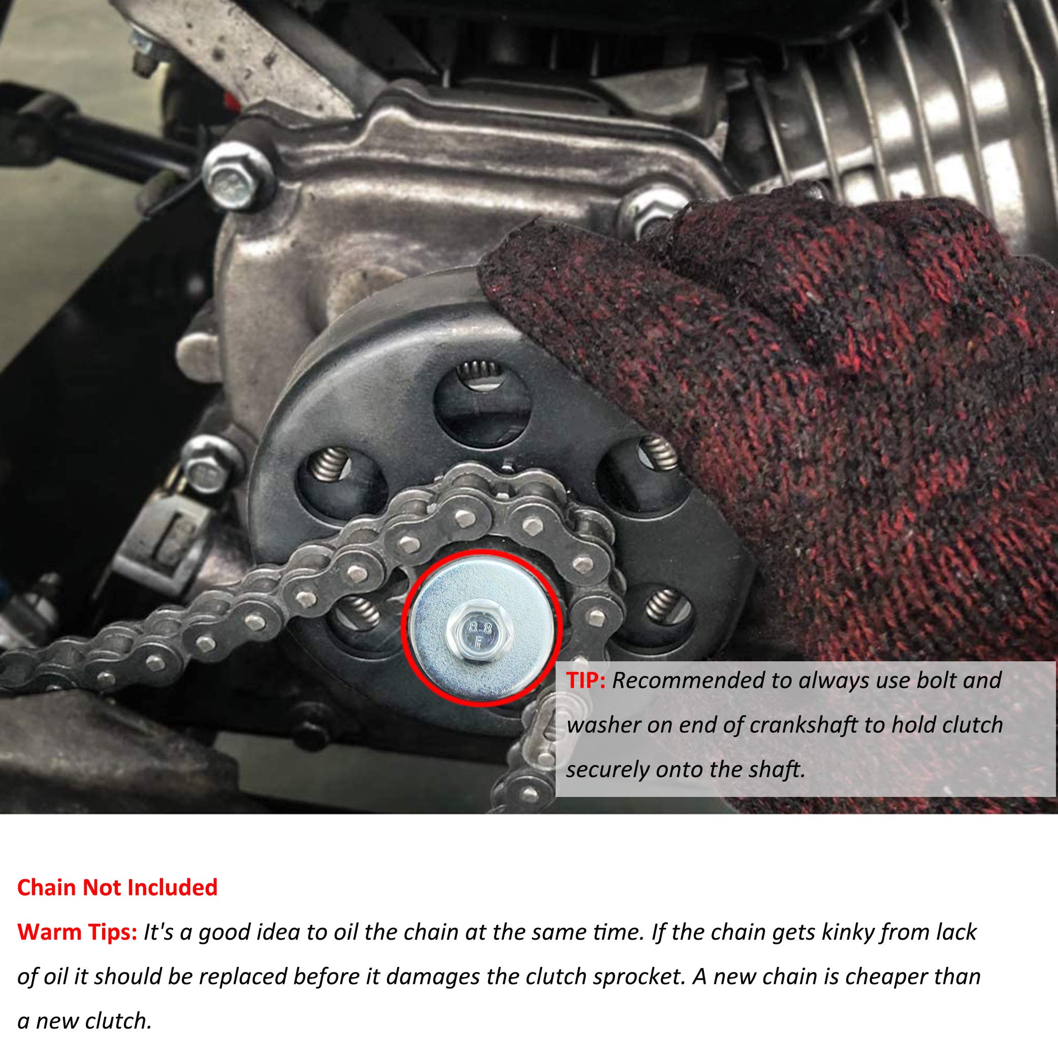 Fdj Centrifugal Clutch 5/8 Bore 12 Tooth Go Kart Clutch For 35 Chain 2.8Hp And 97Cc Engines