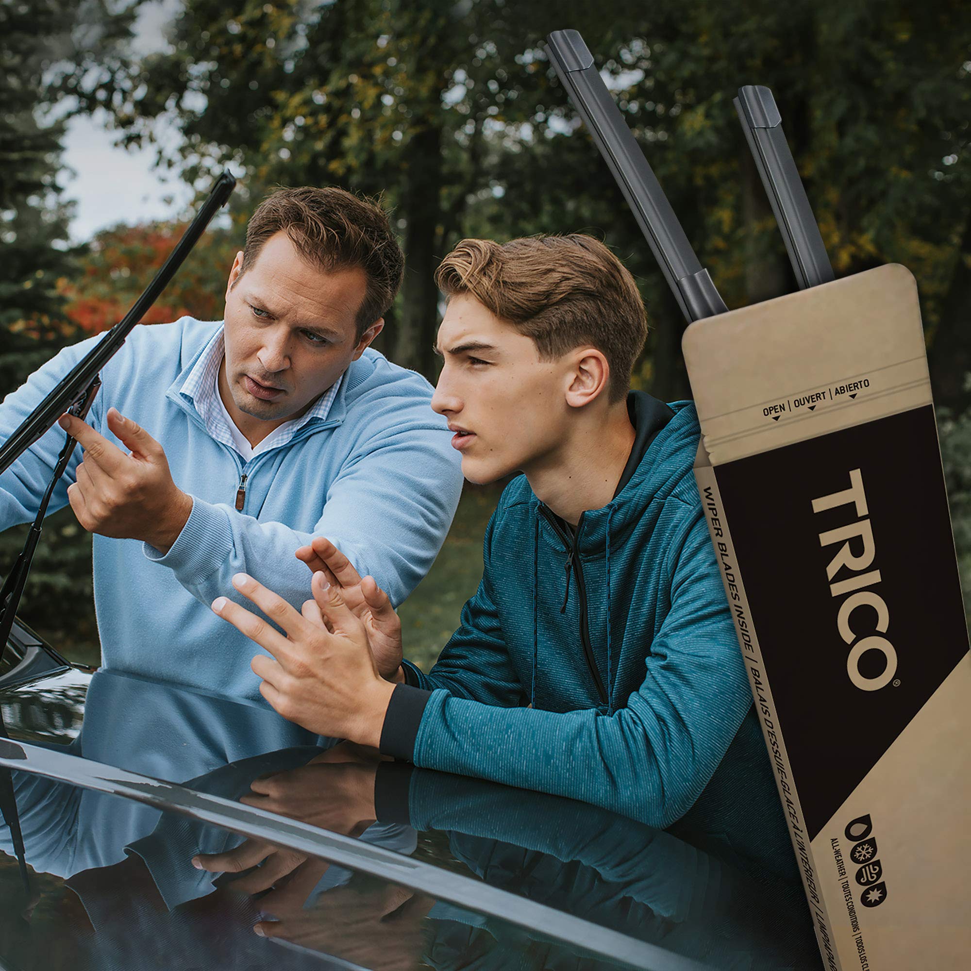 Trico Diamond™ (25-2219) 22 & 19 Inch Pack Of 2 High Performance Automotive Replacement Windshield Wiper Blades For My Car Premium All Weather Beam Blade For Select Vehicle Models