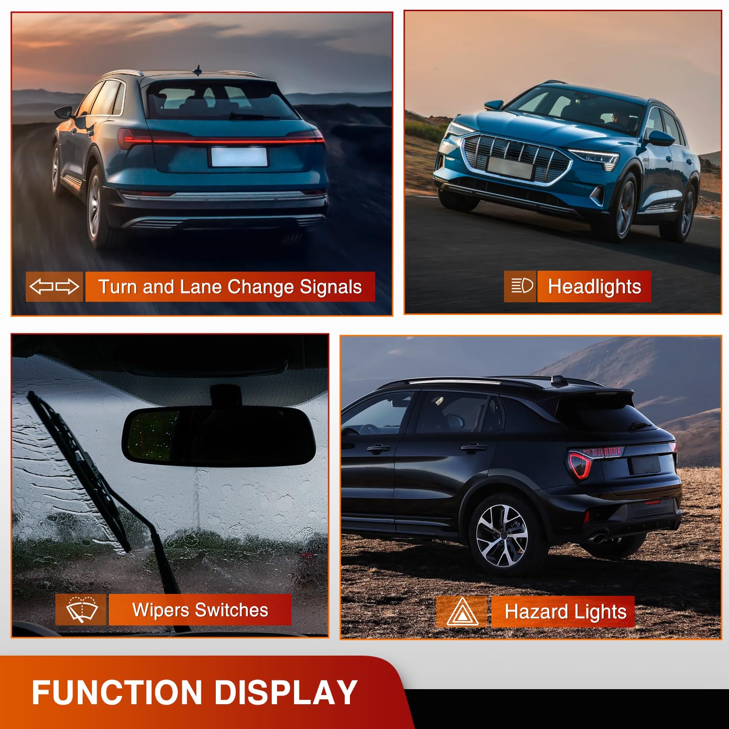 Nilight Turn Signal Switch Compatible with 2005 2006 2007 2008 Ford F150 2006 2007 2008 Lincoln Mark LT Windshield Wiper Dimmer