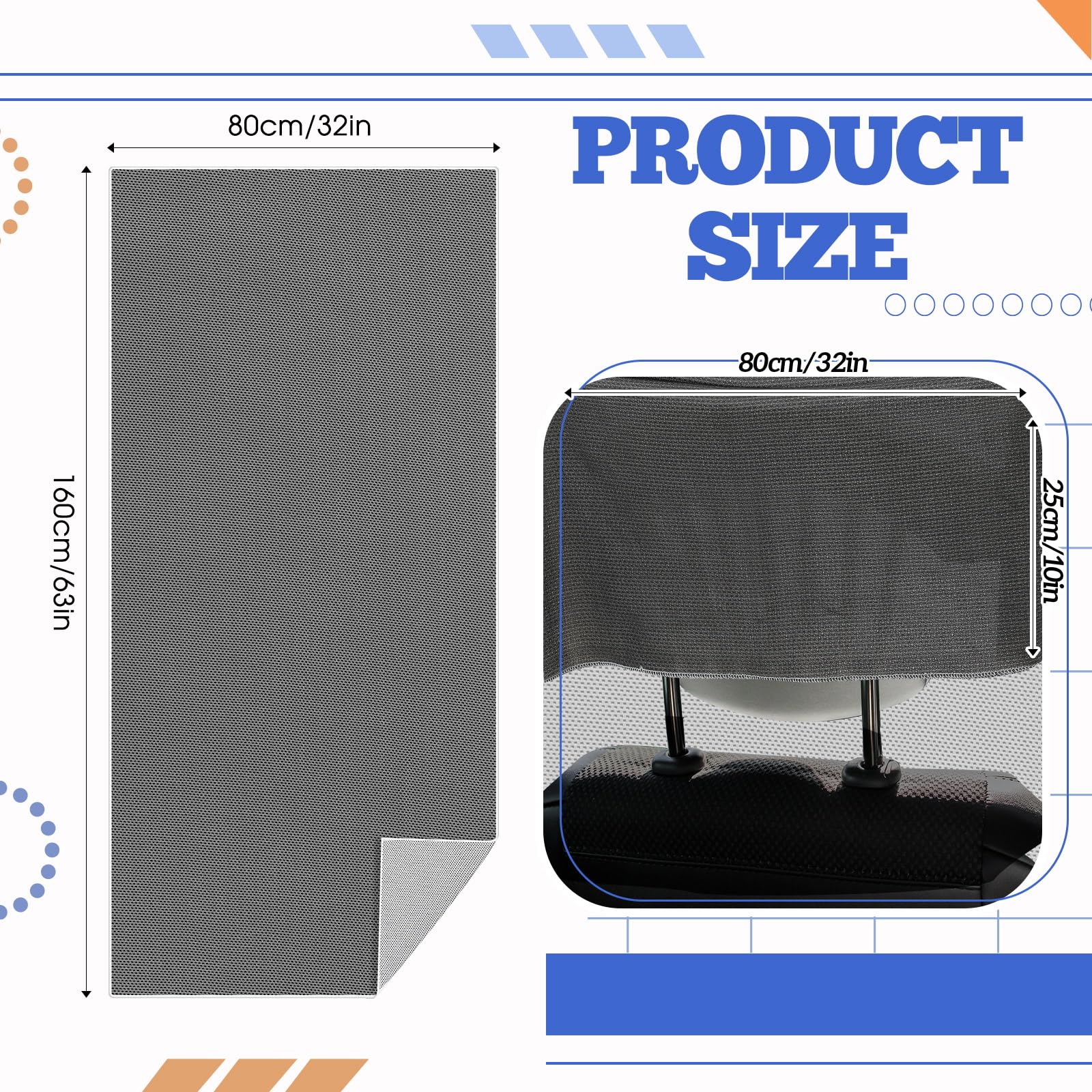 Hahafelt Cooling Car Seat Towel Covers with Storage Bag Seat Post Workout Sweat Washable Cover Non Slip for Car Towel for Dog Pe