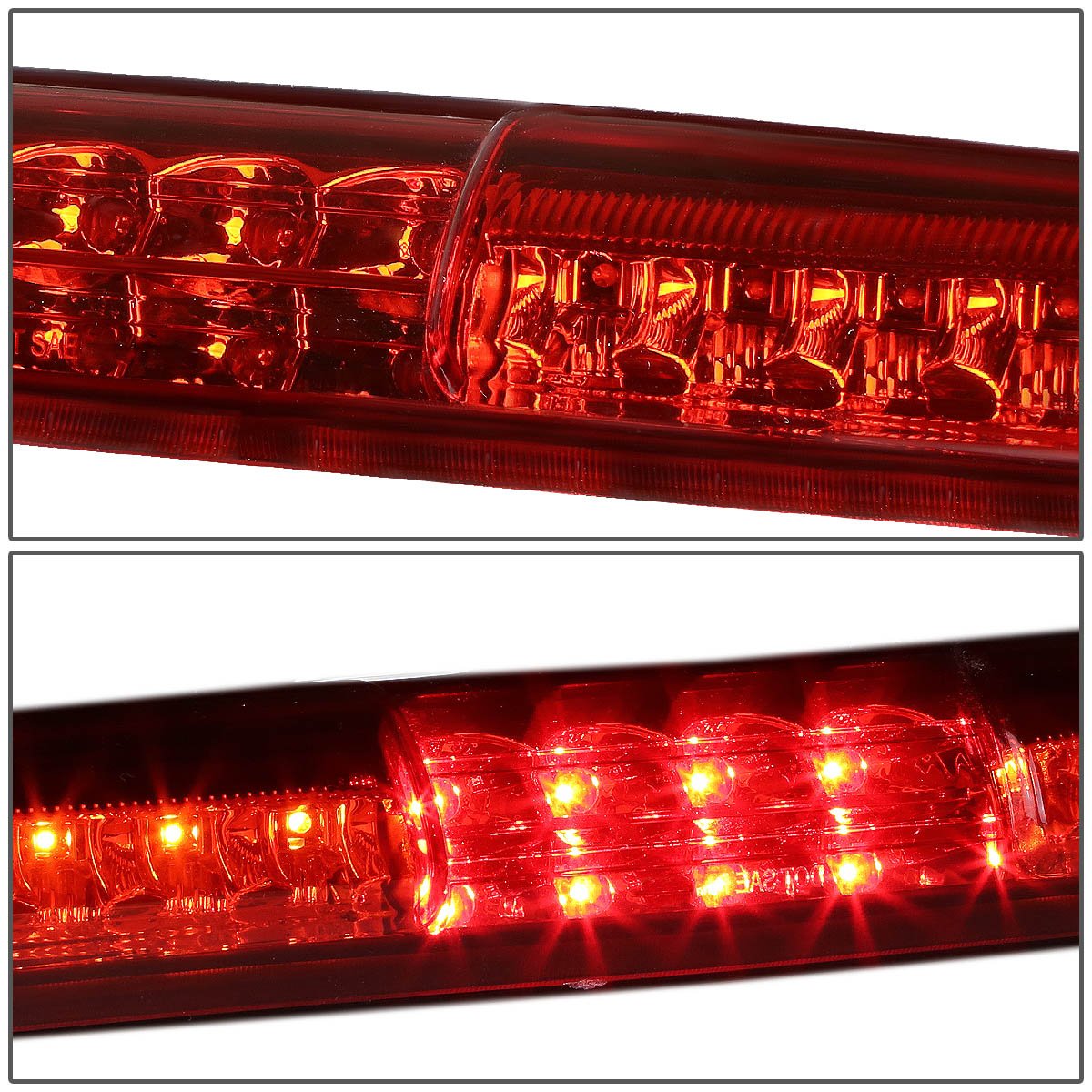 Dna Motoring 3Bl-Gmc99-Led-Rd Red Lens Led Third Tail Brake Light [Compatible With 1999-2007 Silverado 1500-3500& Classic / 1999