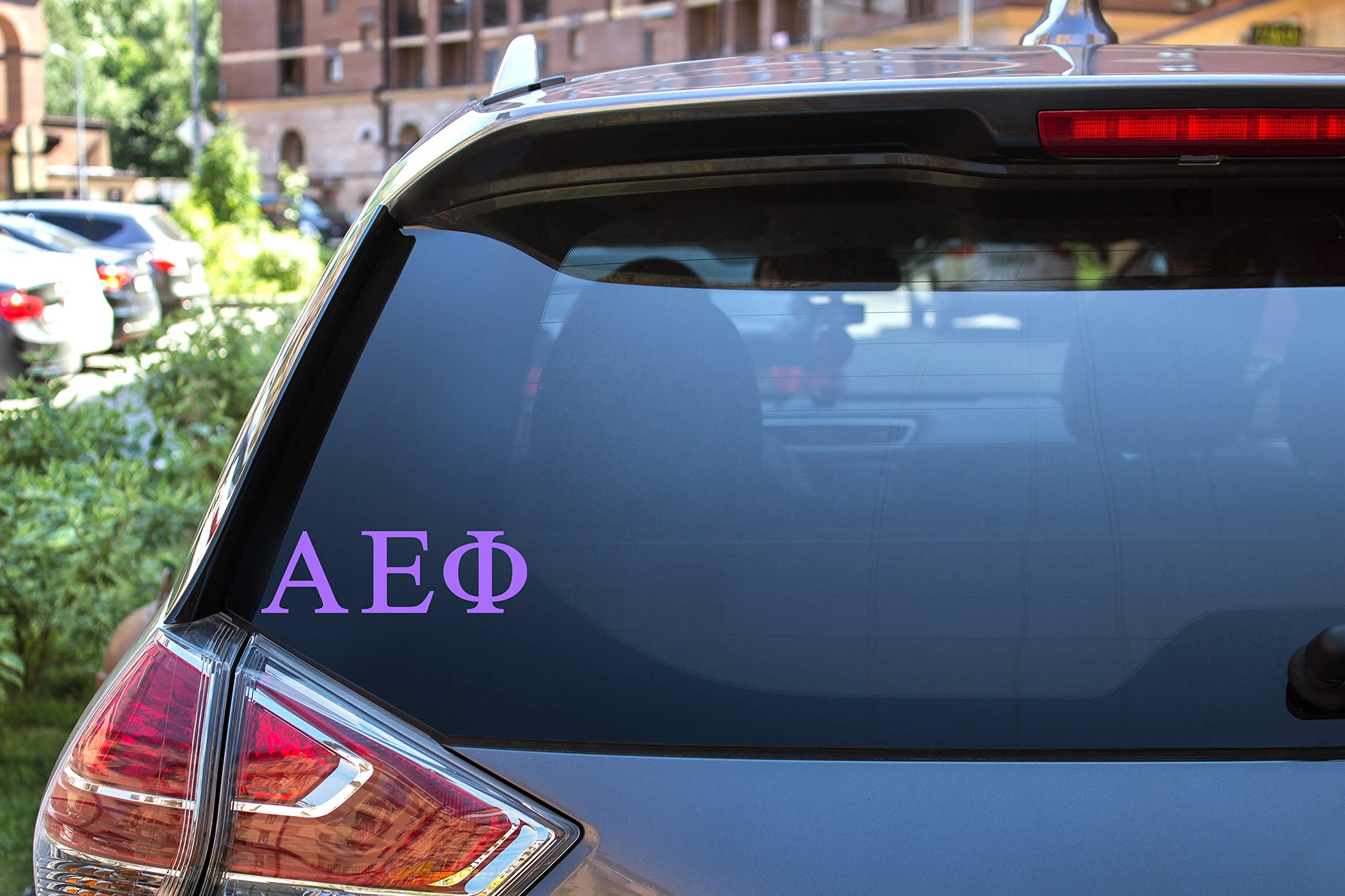 Pro-Graphx Alpha Epsilon Phi Greek Sorority Sticker Decal, 2.5 Inches Tall, Lilac