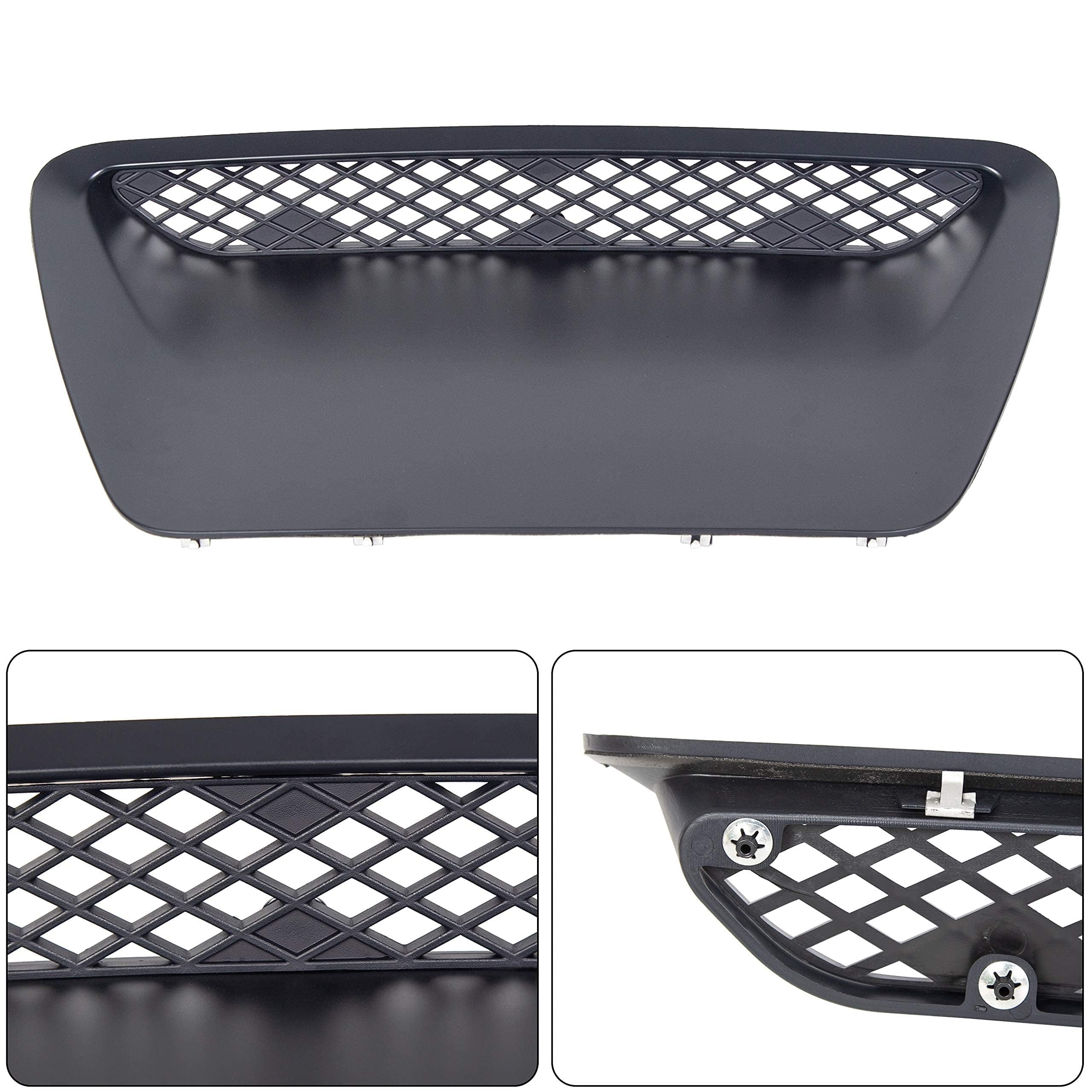 ECOTRIC Front Hood Scoop Molding Bezel Compatible with 2004-2005 Dodge Ram 1500 SRT Replace for YL23TZZAB 5029770AA Air Flow Intake Scoop Cover Hood Vent Grille