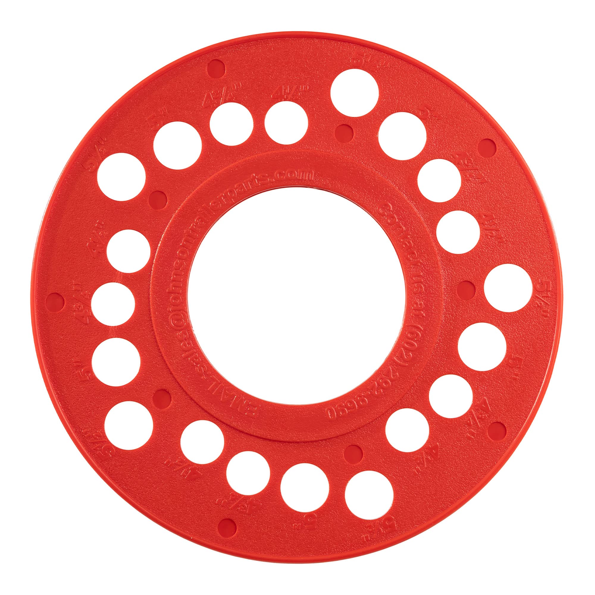 5 Lug Bolt Pattern Template | Trailer Axle Bolt Circle Template