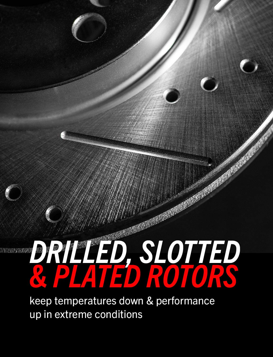 Power Stop K1440-26 Rear Z26 Carbon Fiber Brake Pads With Drilled & Slotted Brake Rotors Kit For Buick Allure, Buick Lacrosse, Chevrolet Impala, Chevrolet Monte Carlo [Model Specific]