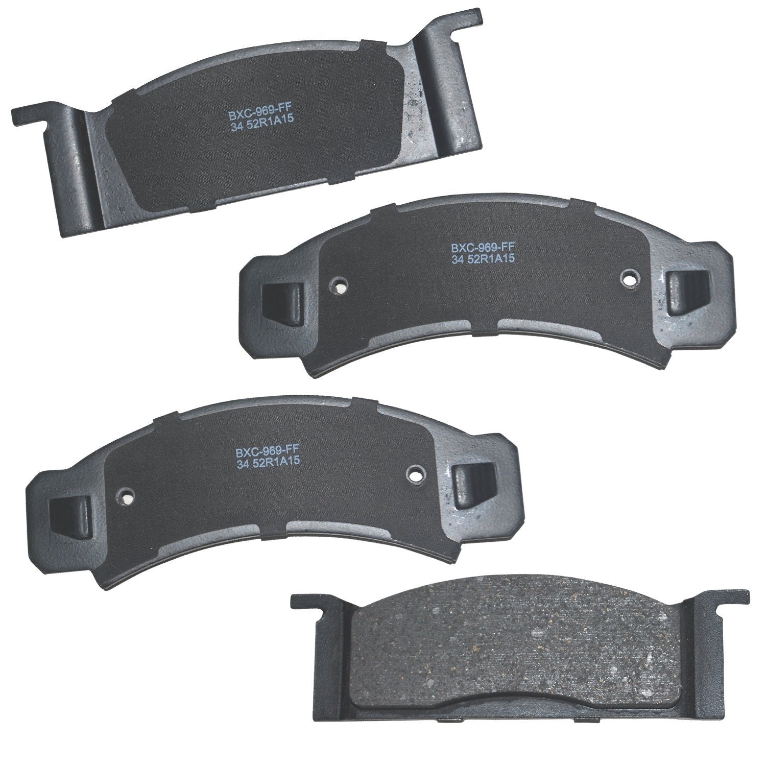 Bendix Premium Sbc34 Ceramic Front Brake Pads For Select Models Ford Fairlane, Falcon, Mustang, Ranchero, Torino, Mercury Comet,