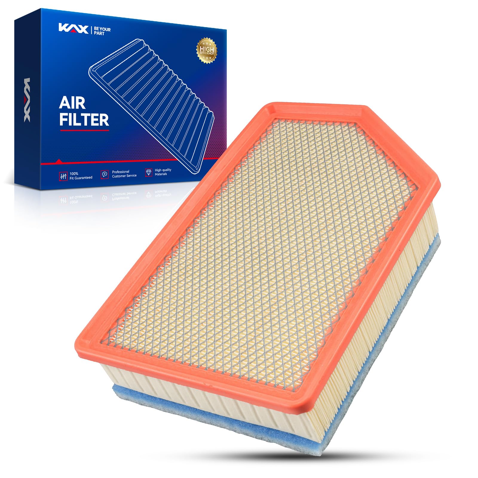 KAX Engine Air Filter, CA12779 Replacement for Chevrolet Silverado 2500 HD 2020-2023, Silverado 3500 HD 2020-2023, GMC Sierra 35