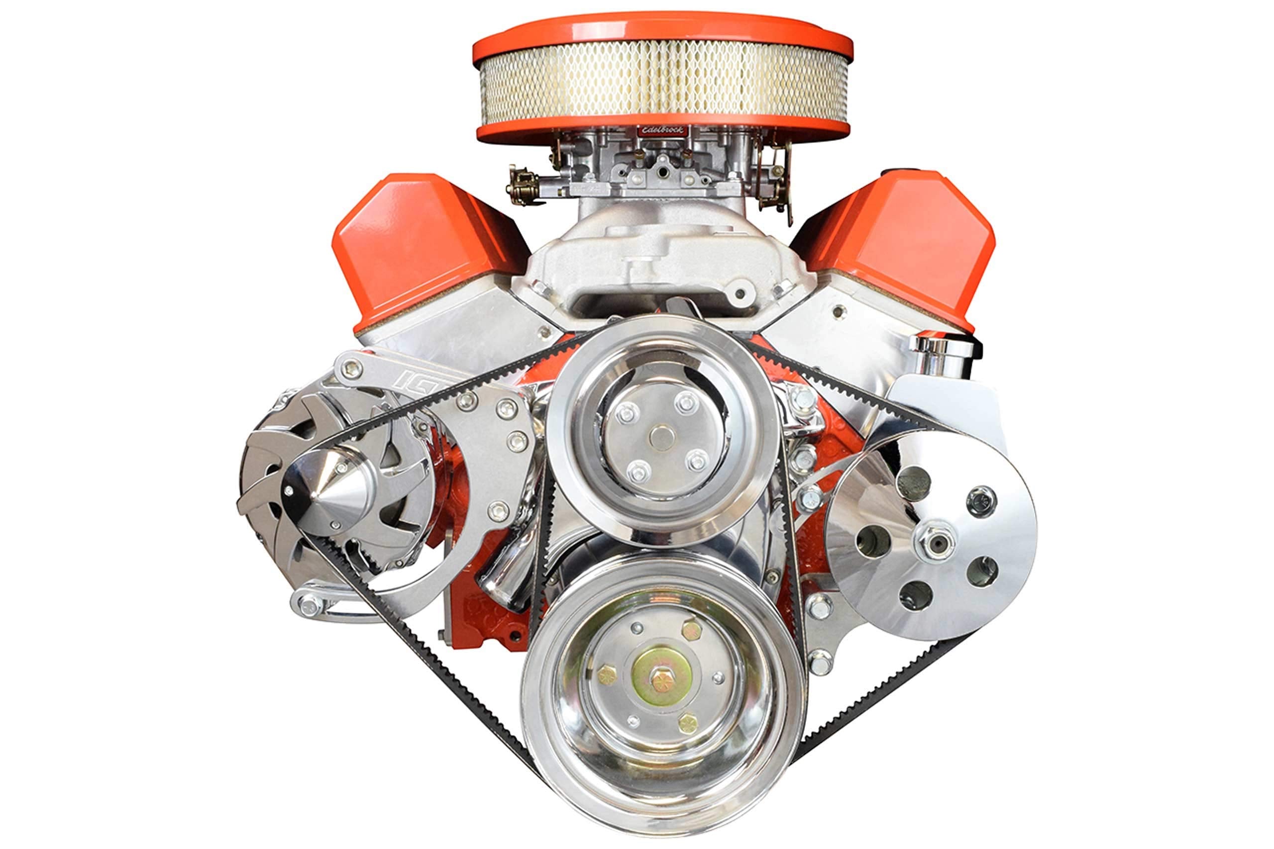 ICT Billet SBC Alternator/Power Steering Pump Accessory Drive Bracket Kit for Double Hump Heads 305 327 350 383 5.0L 5.7L V8 Des