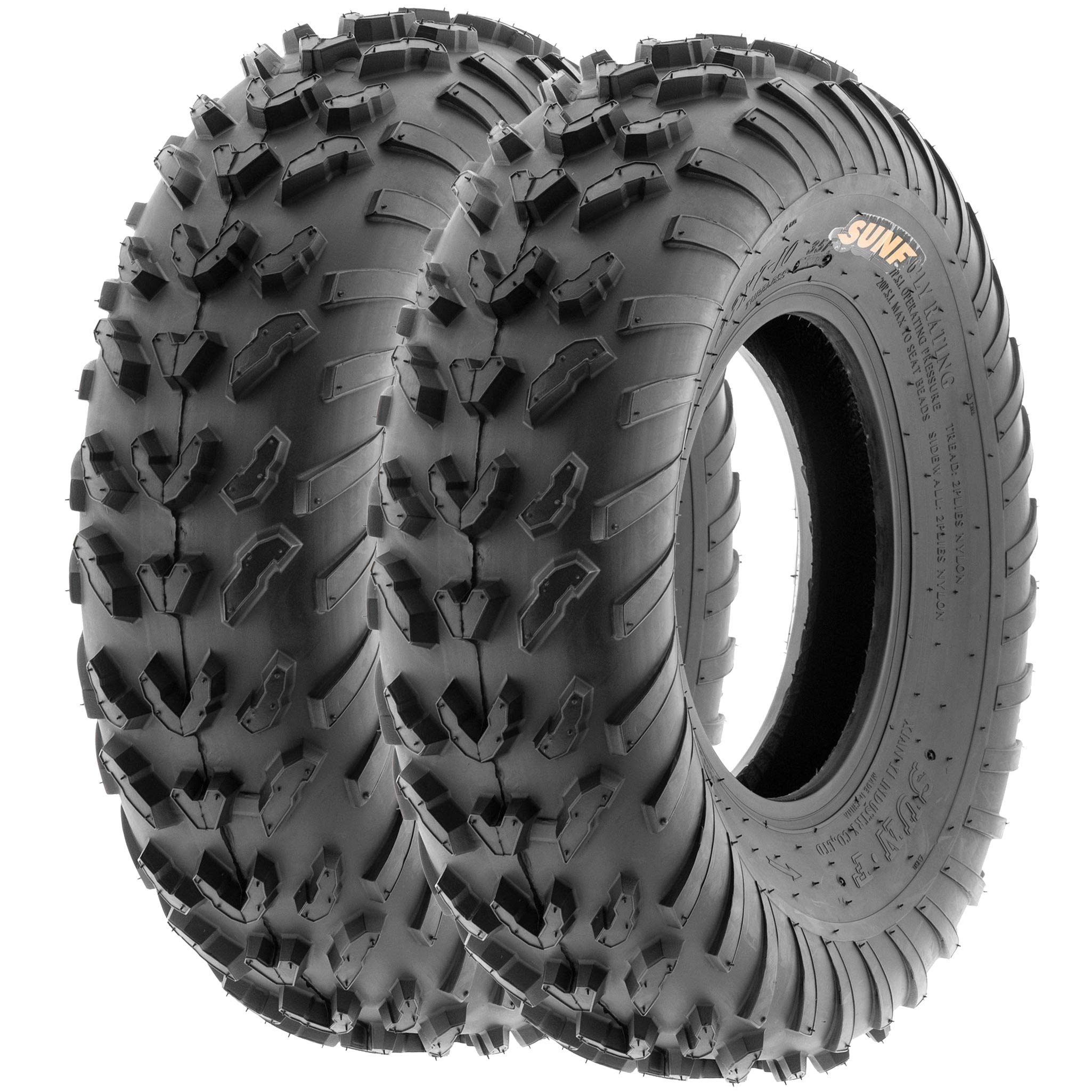 Pair of 2 SunF A007 23x7-10 ATV UTV Sport-Performance Tires, 6 PR, Tubeless