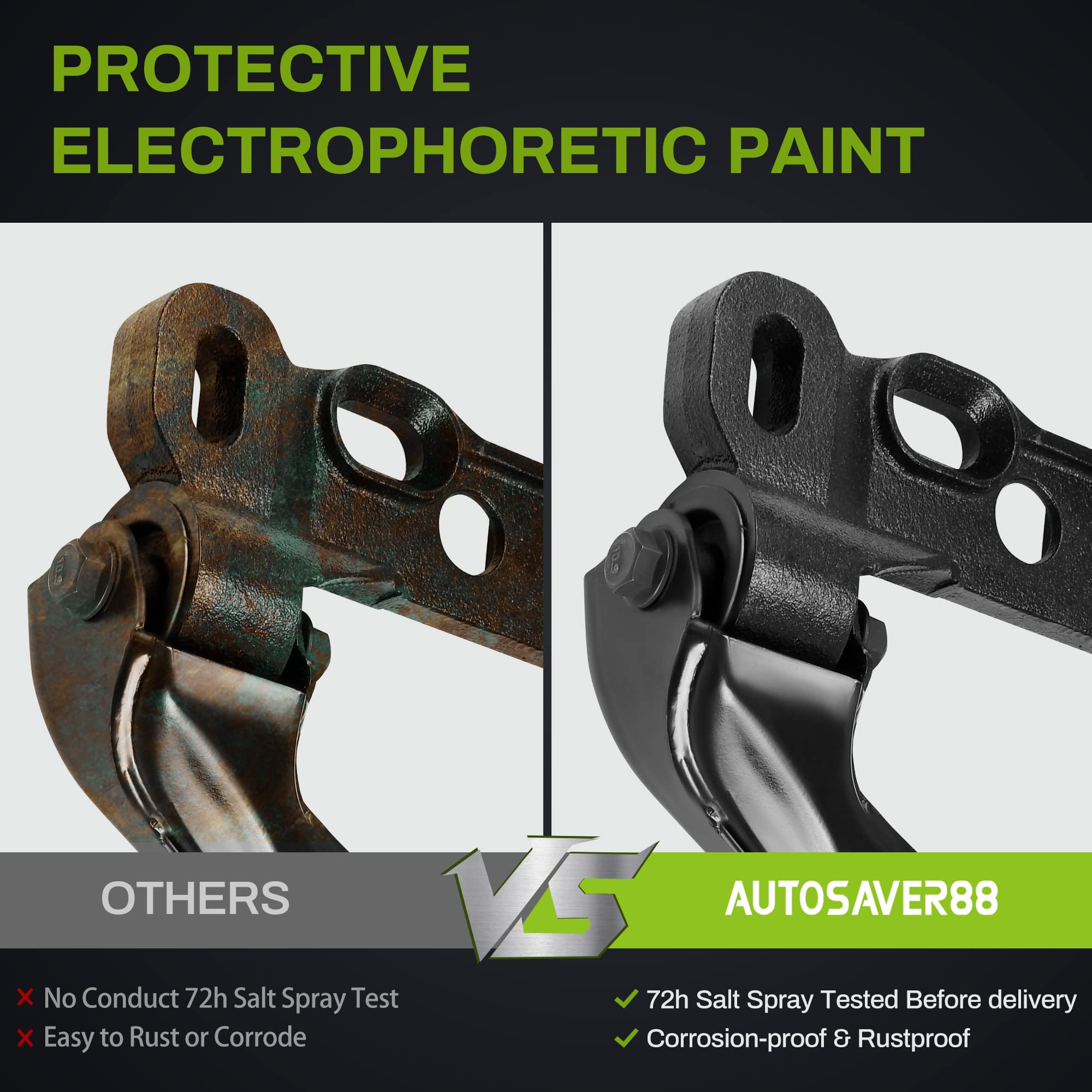 Autosaver88 -Front Lower Control Arm And Bracket Compatile With 2004-2007 Chevy Trailblazer, Gmc Envoy, Isuzu Ascender, Saab 9-7