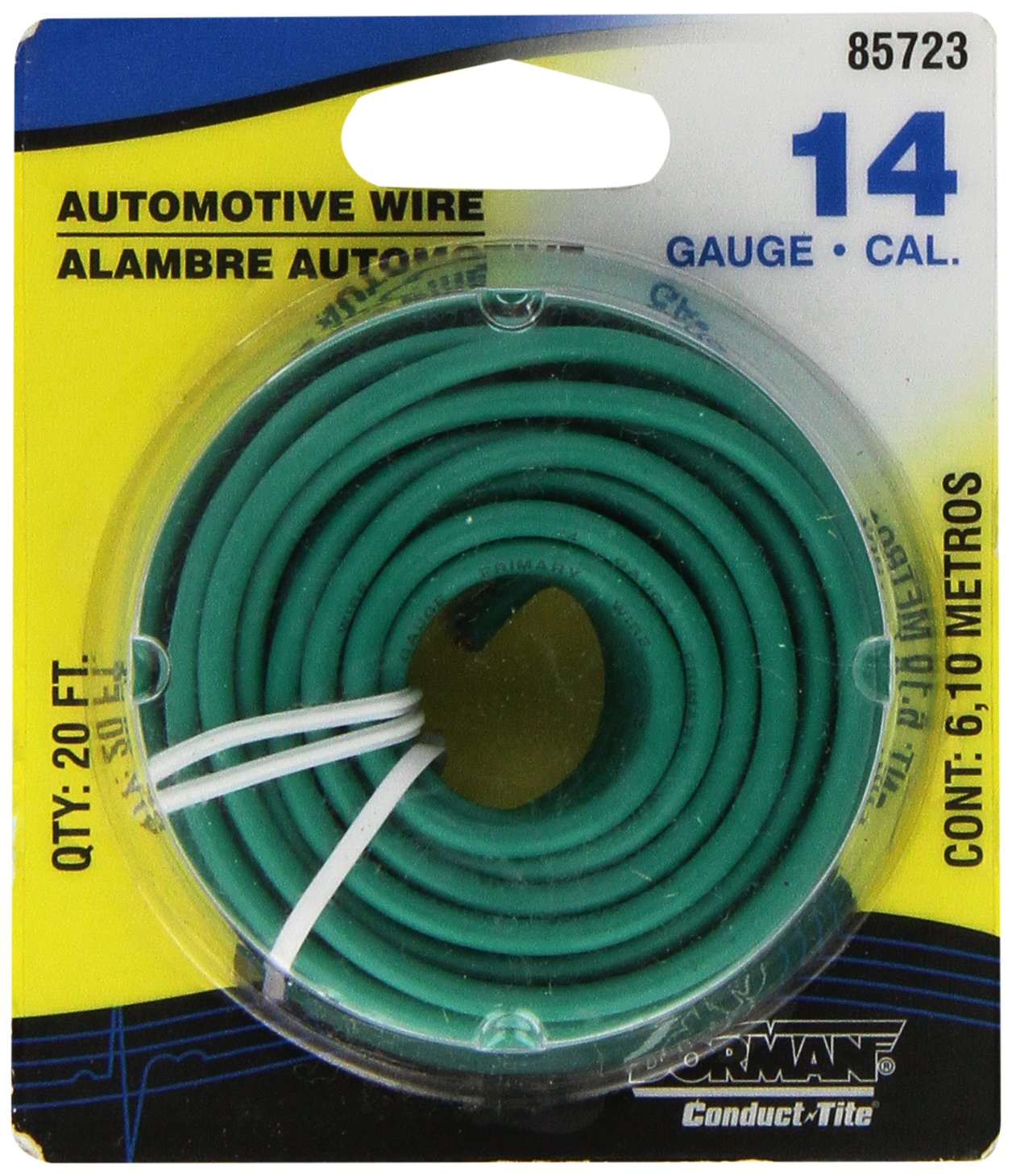 Dorman Help! 85723 Prmy Wire Grn 14Gauge 20', Green