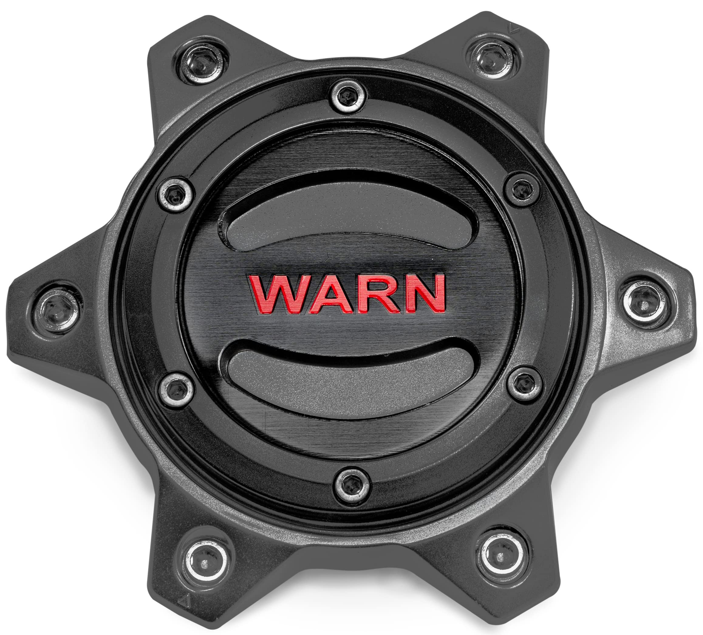 Warn 104483 6 Lug Wheel Hub Center Caps (Black), Fits: 2021 Ford Bronco And 2019-2022 Ford Ranger, Toyota Tacoma And Toyota 4Runner