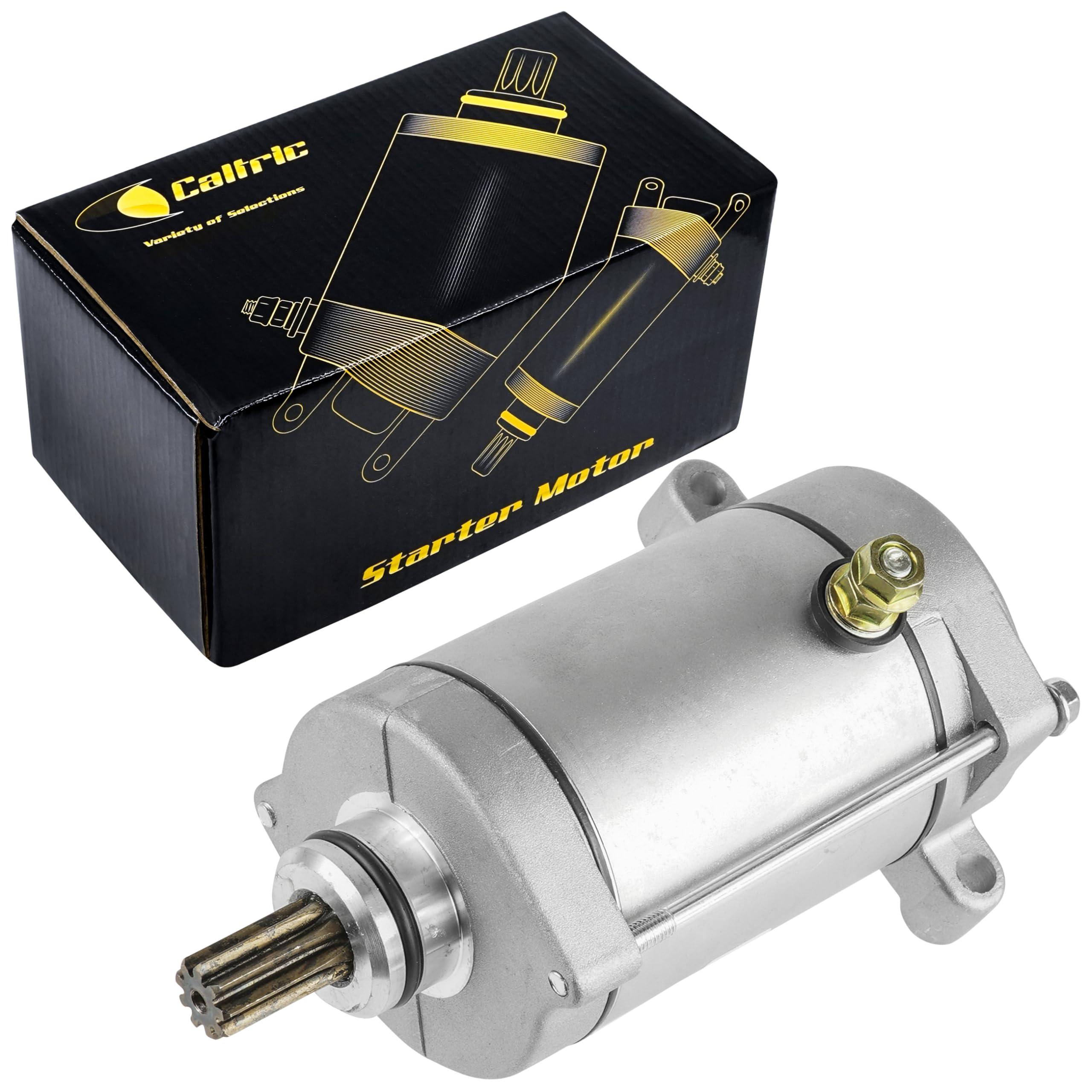 Caltric Starter Compatible With Yamaha Rhino 660 Yxr66F 660Cc 2004 2005 2006 2007