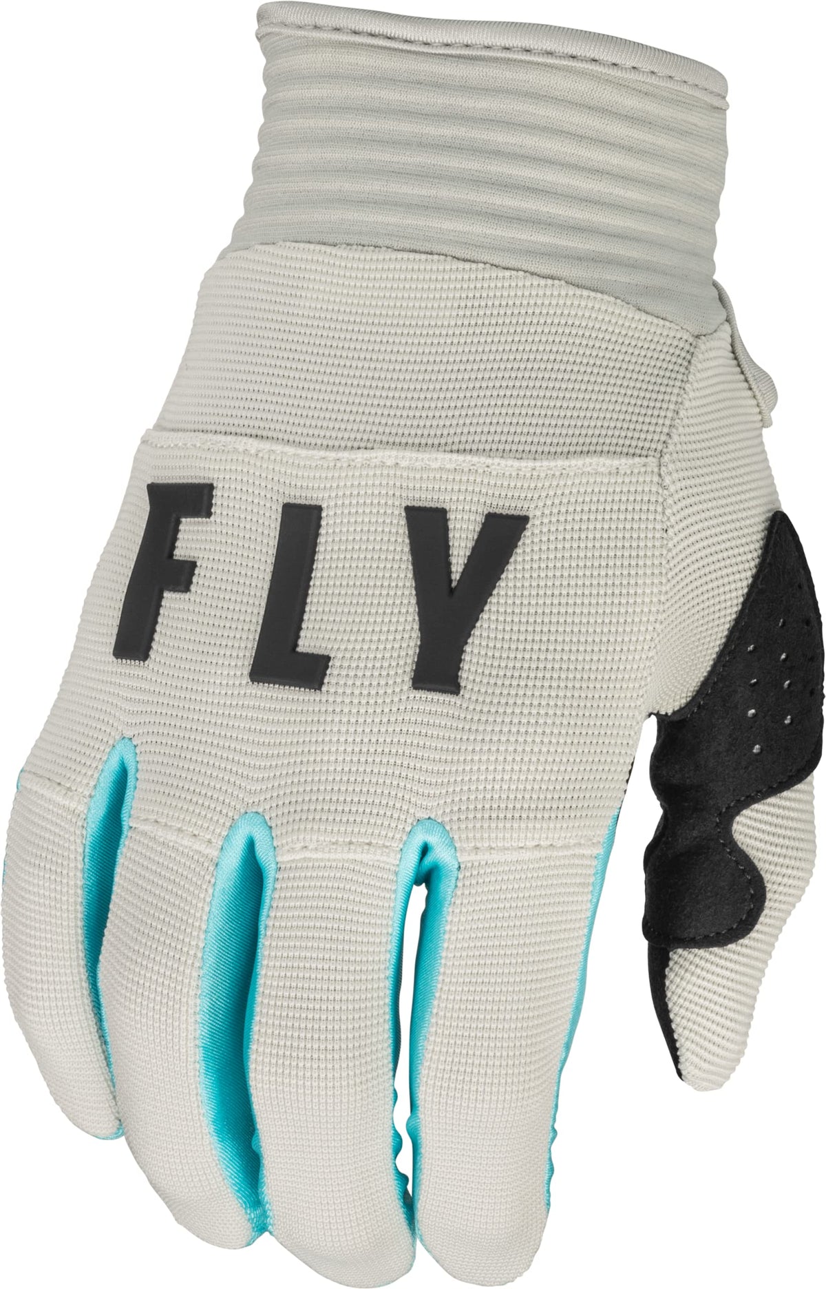 Fly Racing 2023 Youth F-16 Gloves (Light Grey/Sky Blue, Youth Medium)
