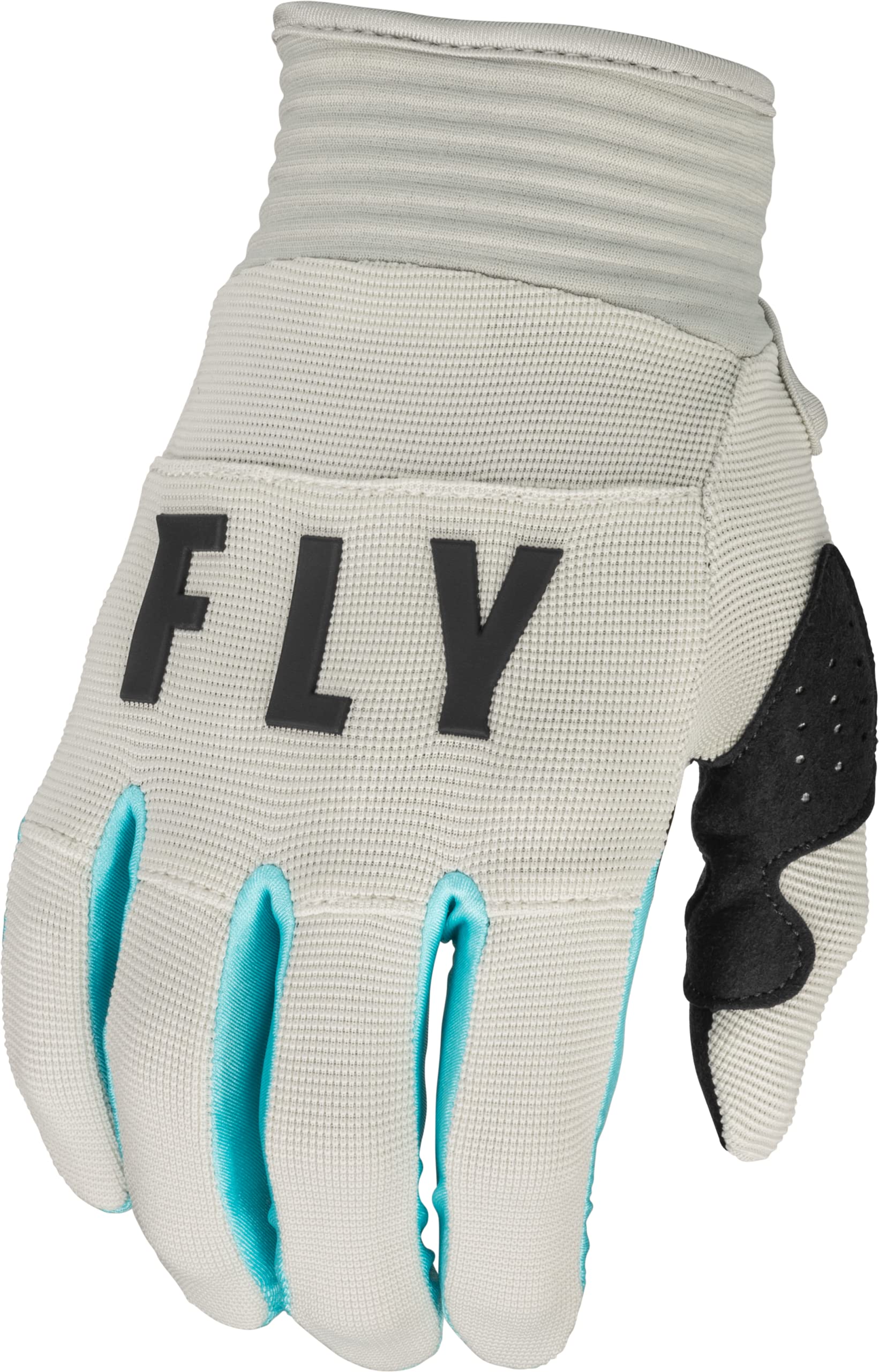 Fly Racing 2023 Adult F-16 Gloves (Light Grey/Sky Blue, Small)