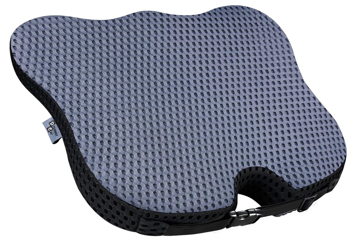 Wedge Car Seat Cushion For Driving Broaden Vision By Raised Back- Soft Dense Memory Foam Car Seat Cushion For Car Seat Driver/Pa