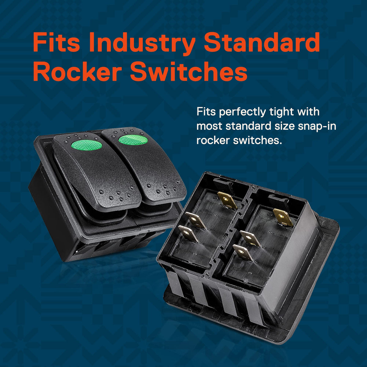 Slot Pin Rocker True Mods 3-Slot Rocker Switch Panel Housing Kit [Industry Standard Fi ...