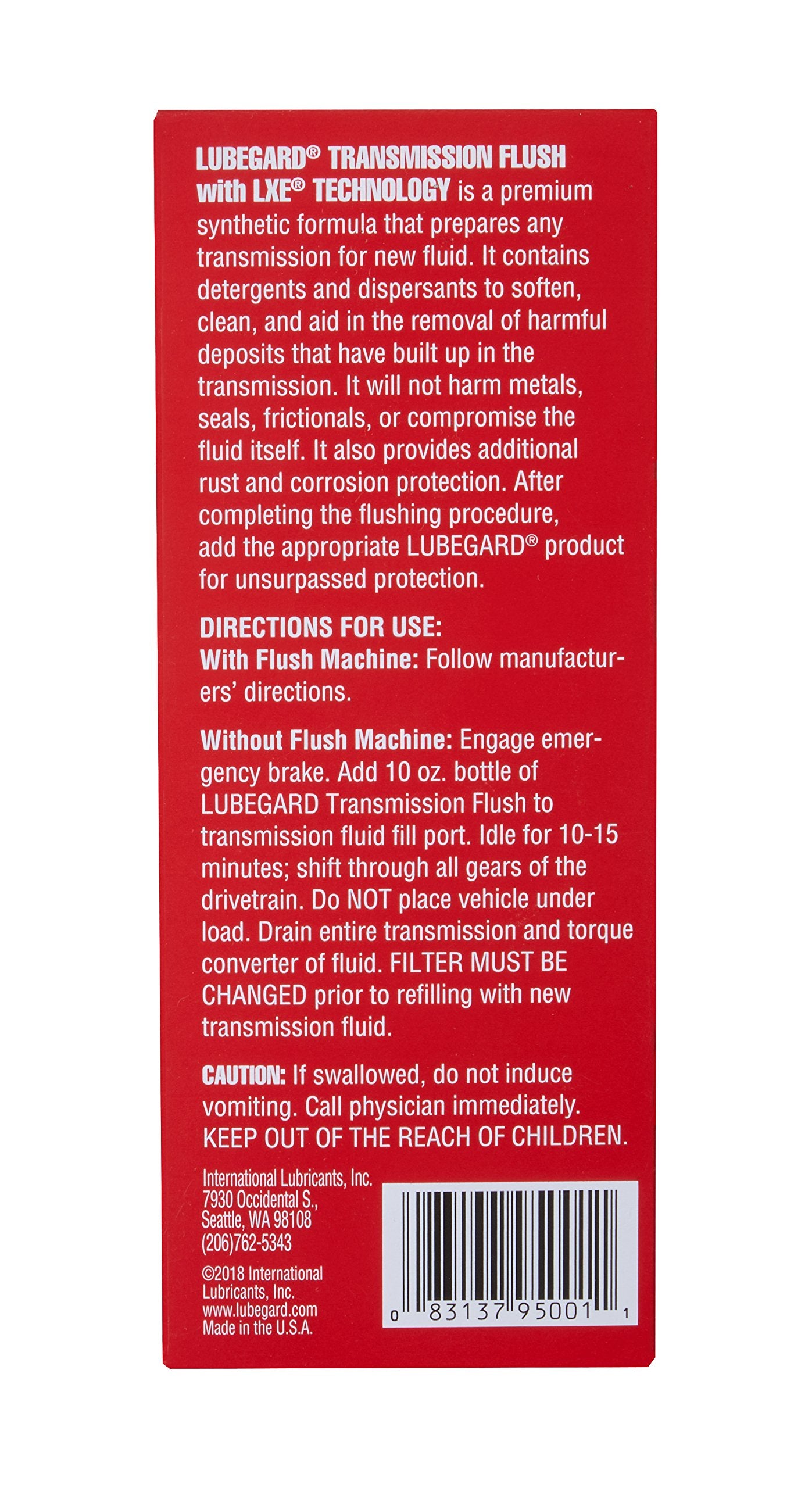 Lubegard 95001 Transmission Flush, 10 Oz.