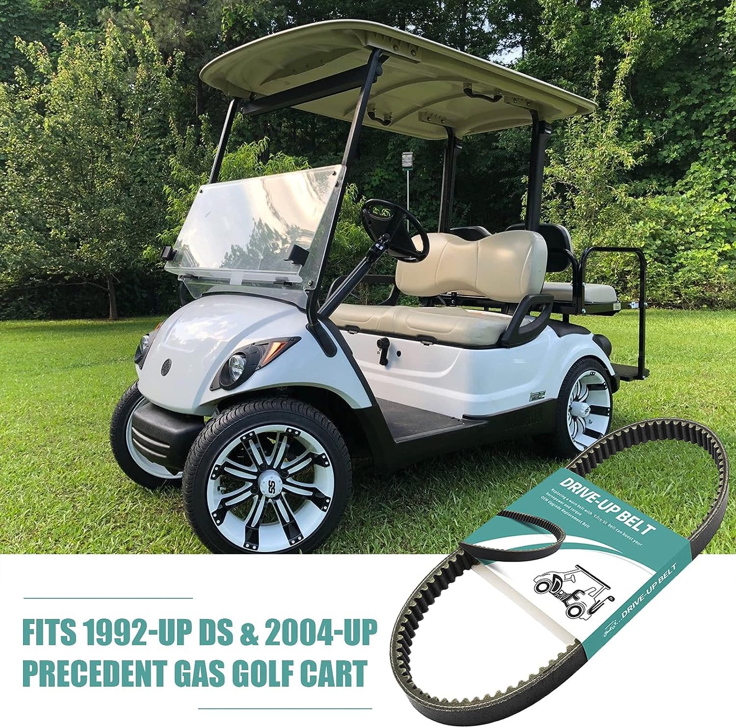 Drive-Up Club Car Drive Belt For 1993-Up Ds And 2004-2014 Precedent Gas Golf Cart Oem 1016203