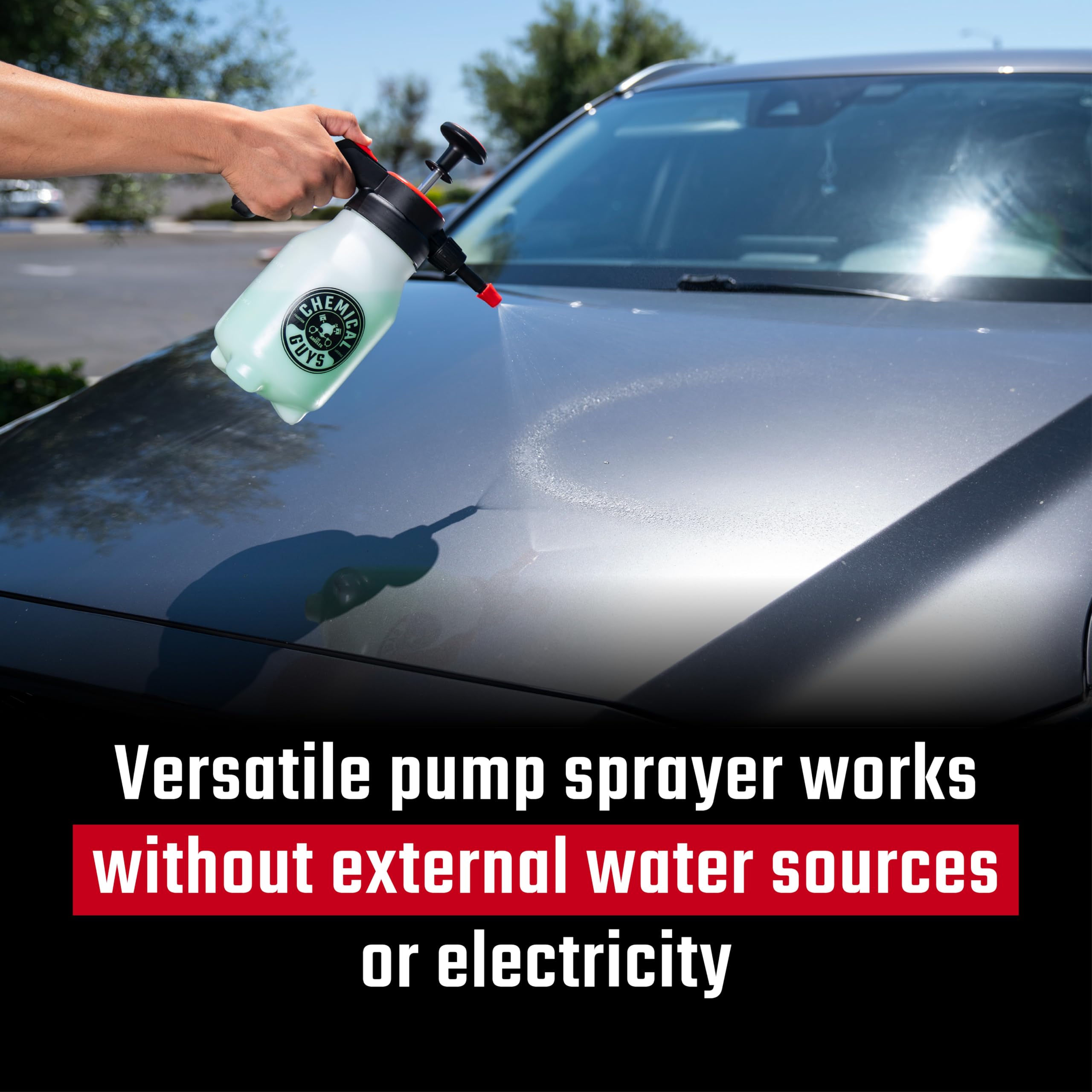 Chemical Guys Acc503 Mr. Sprayer Full Function Pressure Atomizer & Pump Sprayer For Home, Garden And Car Detailing & Washing (50 Oz Bottle)