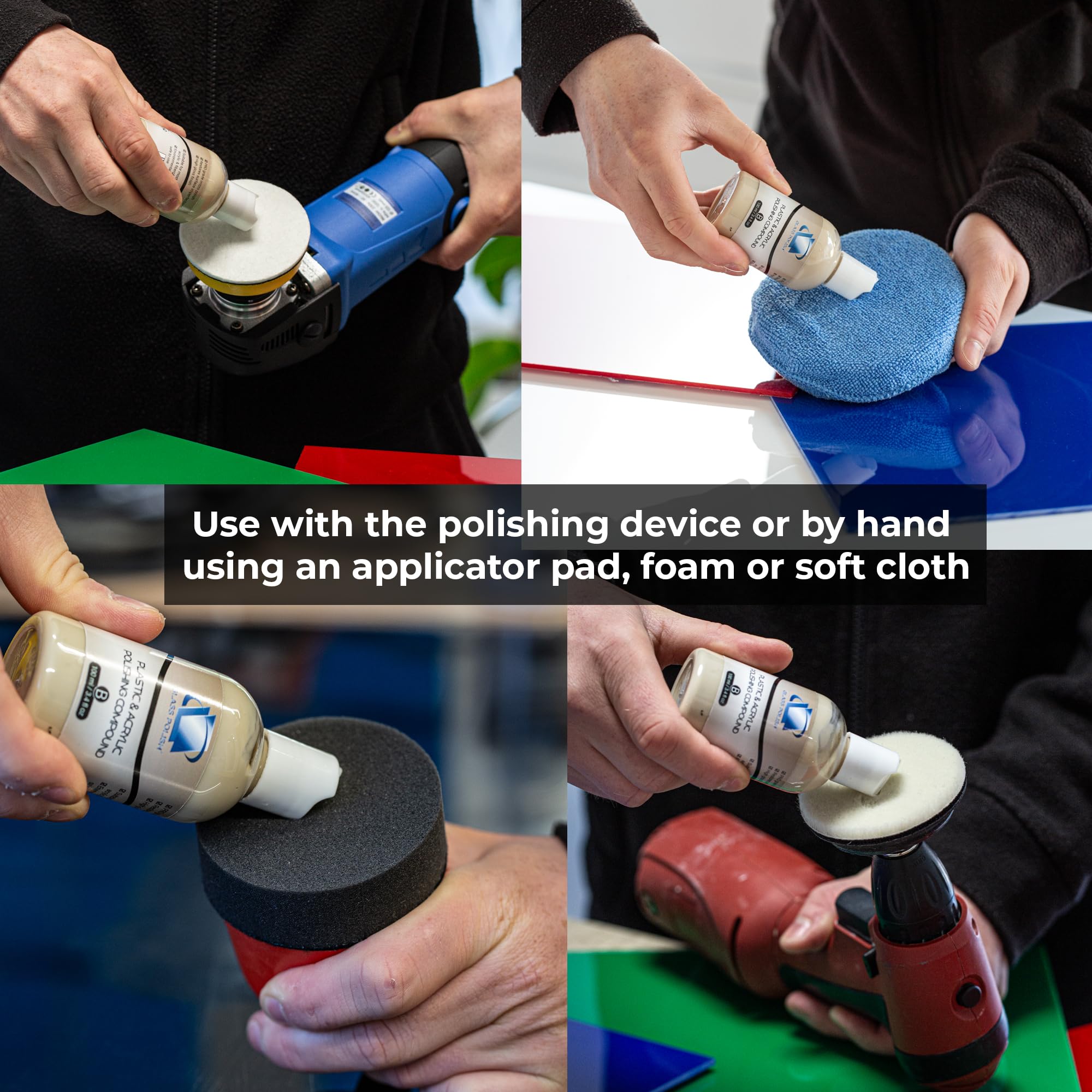 Glass Polish 3.4Oz (100Ml) Plastic & Acrylic Polishing Compound For Professional High-Gloss Micro Finishes
