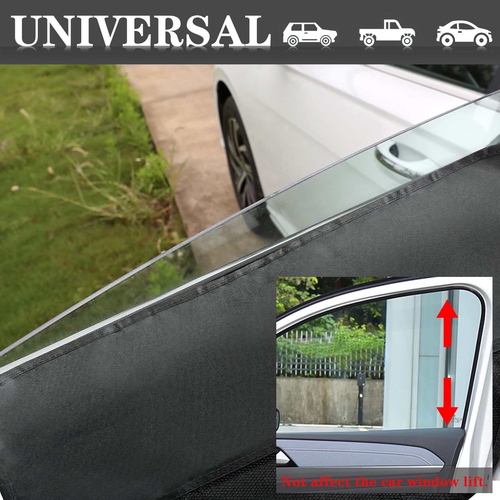 RUIANTE 2PCS Car Door Protector for Dogs Anti Scratch Protection with Pockets nets Door Protectors Vehicle Door Covers Guard Shi