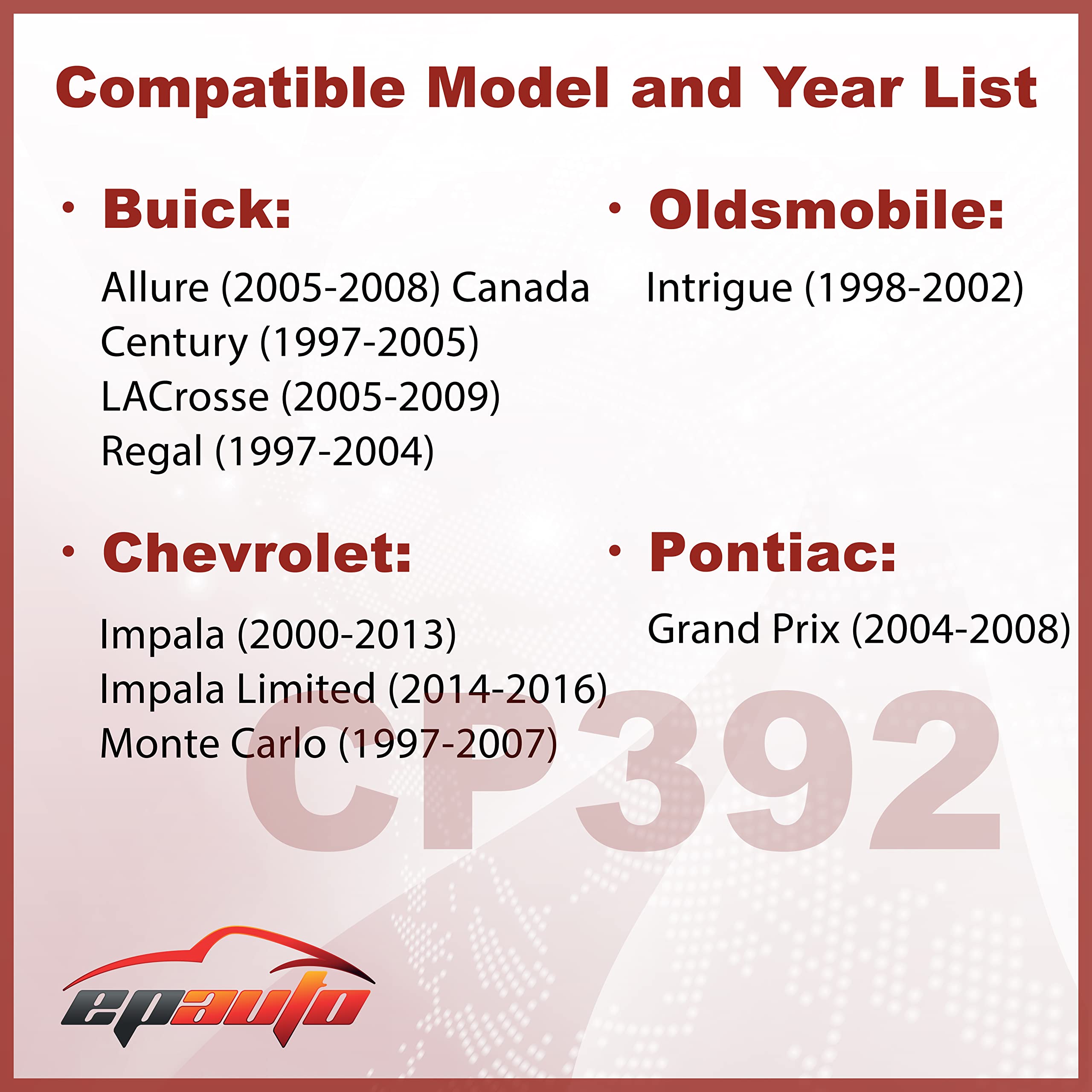 Epauto Cp392 (Cf8392A) Premium Cabin Air Filter