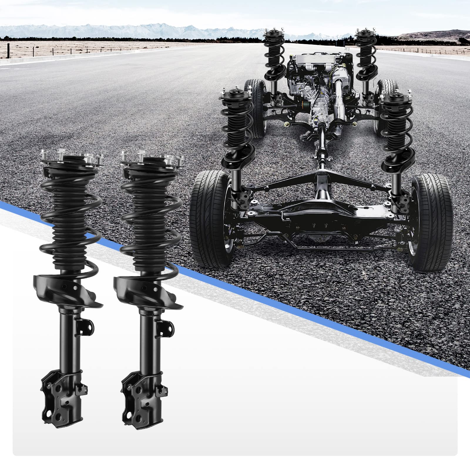 Yitamotor Front Strut Pair Complete Struts Compatible With 2007-2011 Cr-V