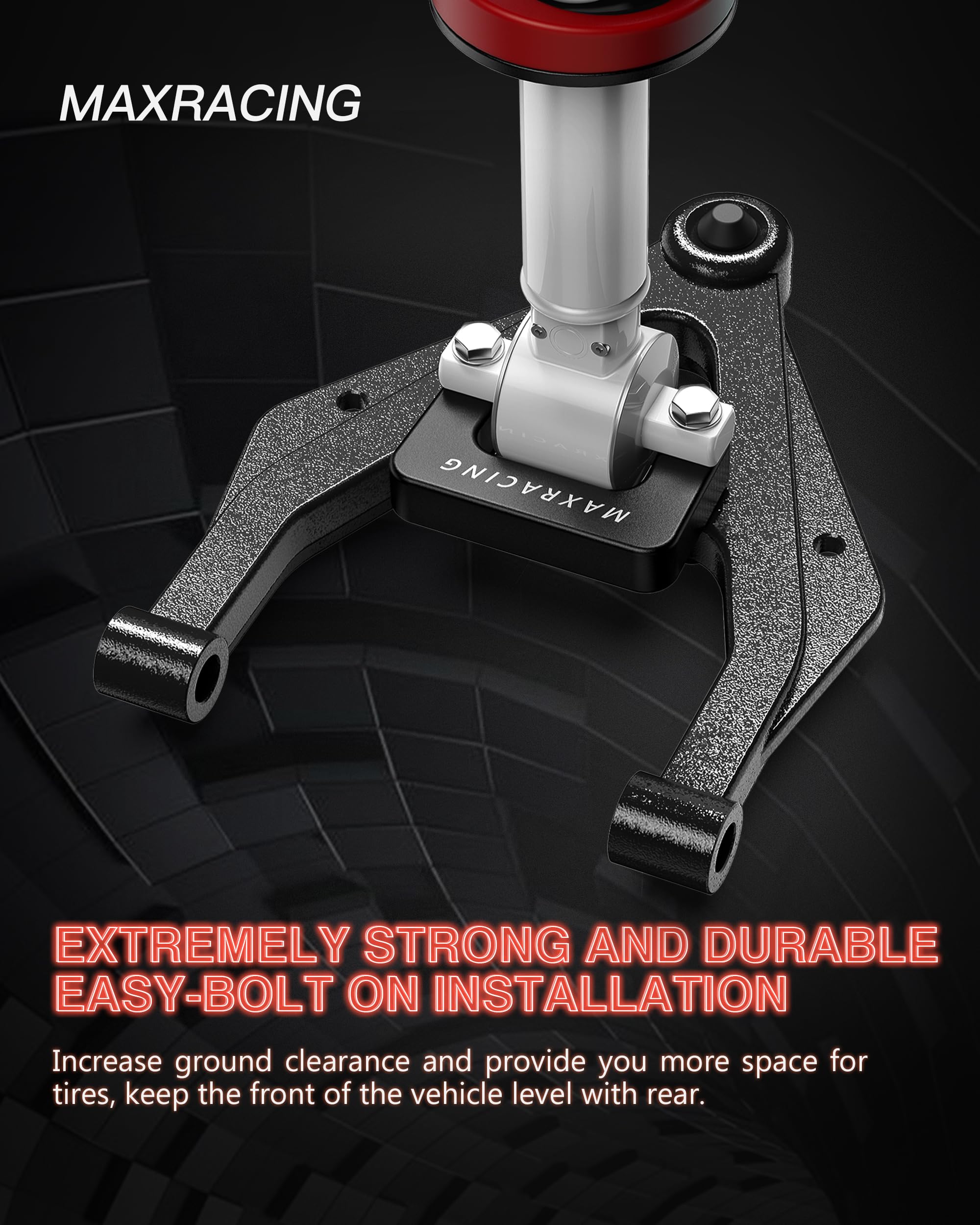 Maxracing 3'' Front + 2'' Rear Leveling Lift Kit Compatible With 2007-2020 Chevy Tahoe | 2007-2020 Chevy Suburban 1500 | 2007-20