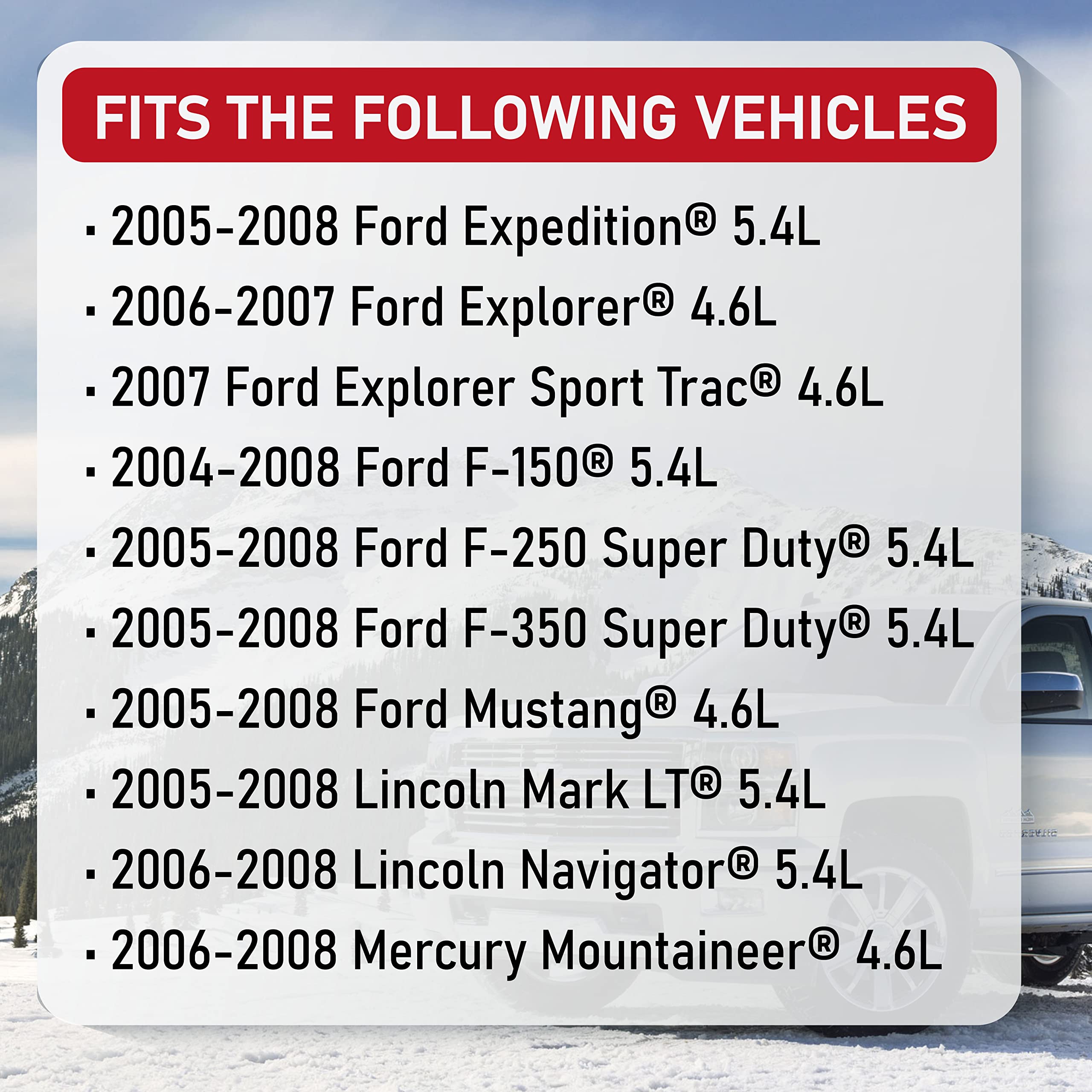 Ignition Coil Pack Set Of 8 - Compatible With Ford, Lincoln And Mercury - 4.6L, 5.4L - 2004, 2005, 2006, 2007, 2008 F150, F250 S