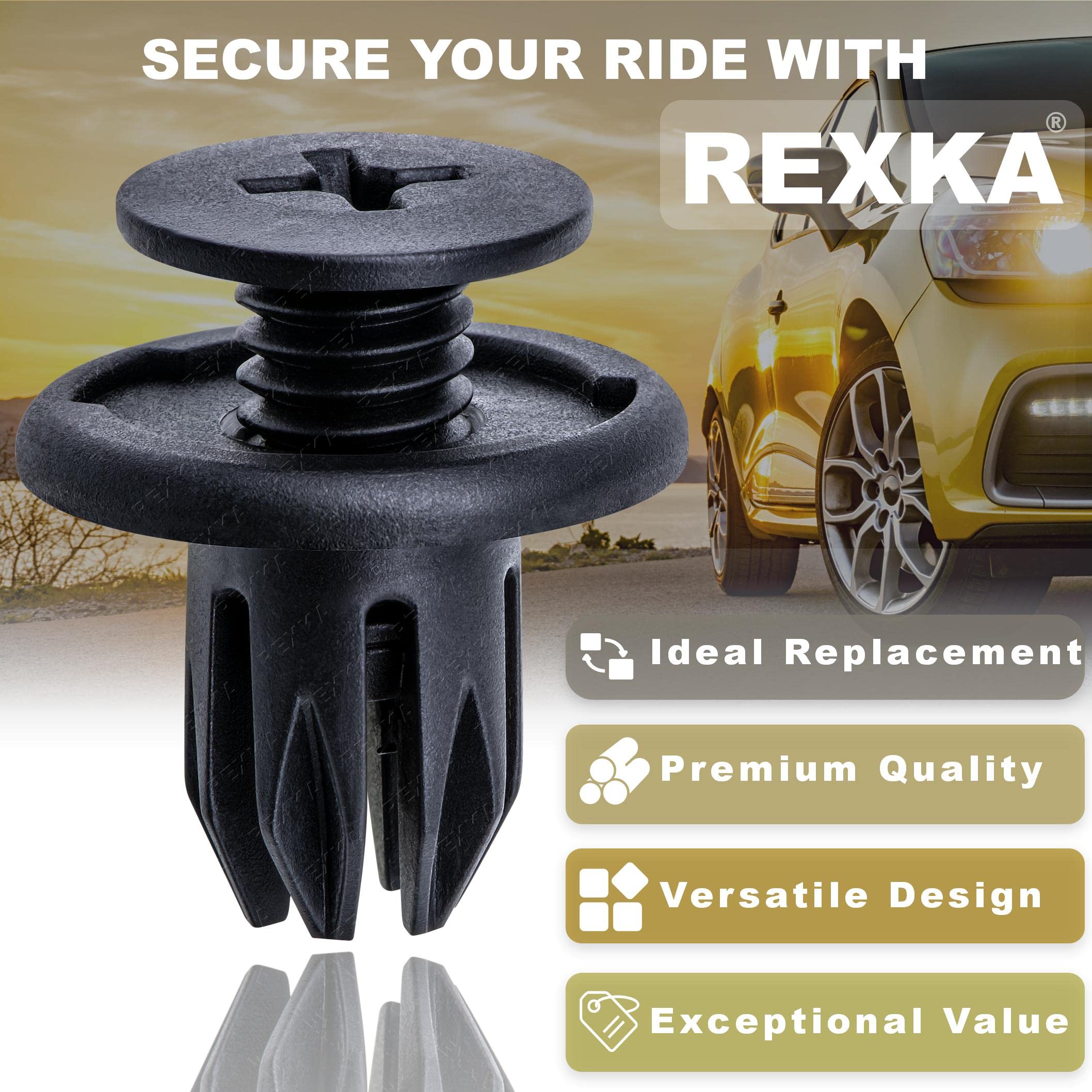 Rexka 30Pcs Bumper Cover Fender Liner Retainer Clips Fastener For Honda Acura Bmw Mini Cooper Countryman Cooper Paceman 07130702966 91503-Sp0-003 Civic Odyssey Accord Cr-V