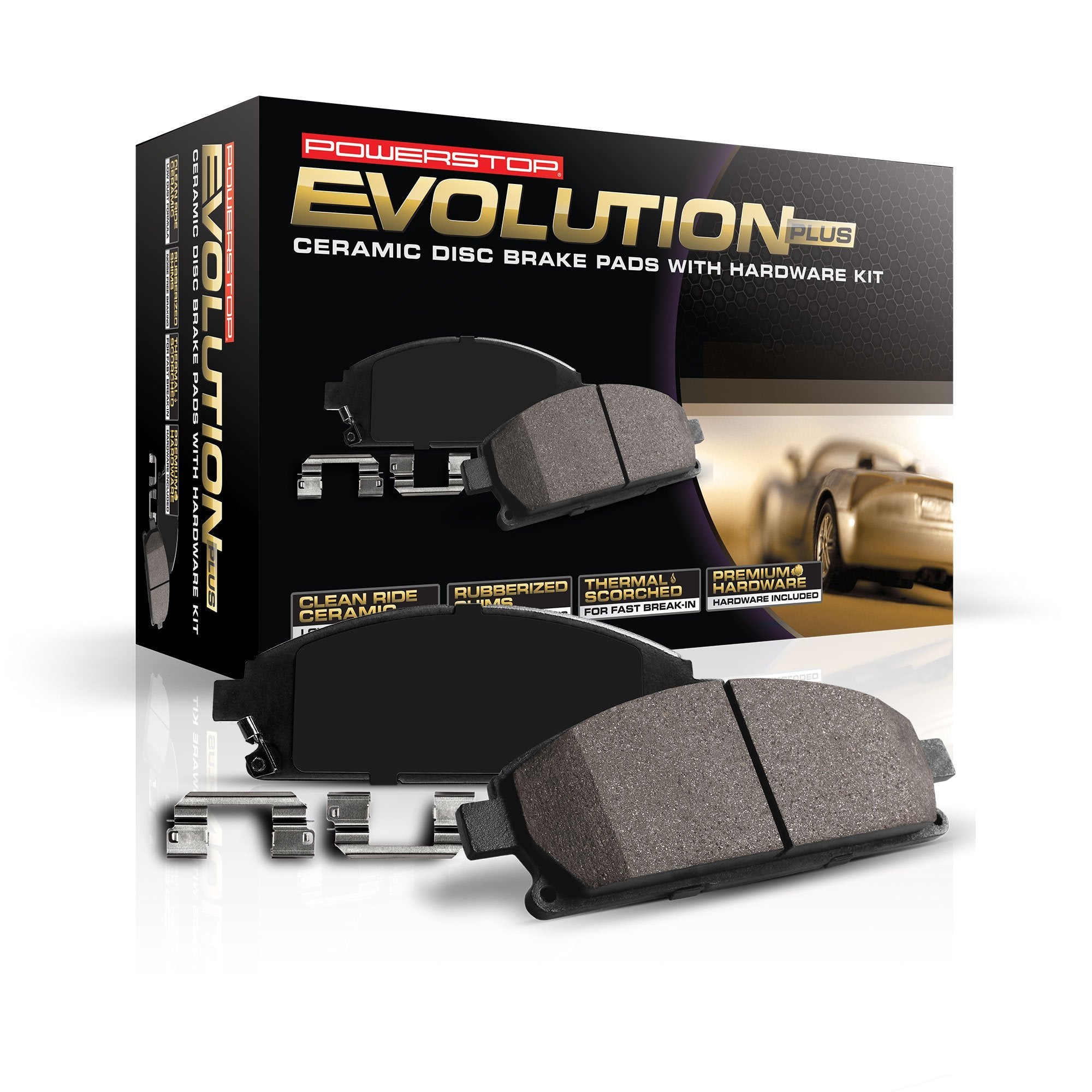 Power Stop 17-1790, Z17 Rear Ceramic Brake Pads with Hardware For 2018-2021 Ford Expedition | 2015-2020 Ford F-150 [Models with
