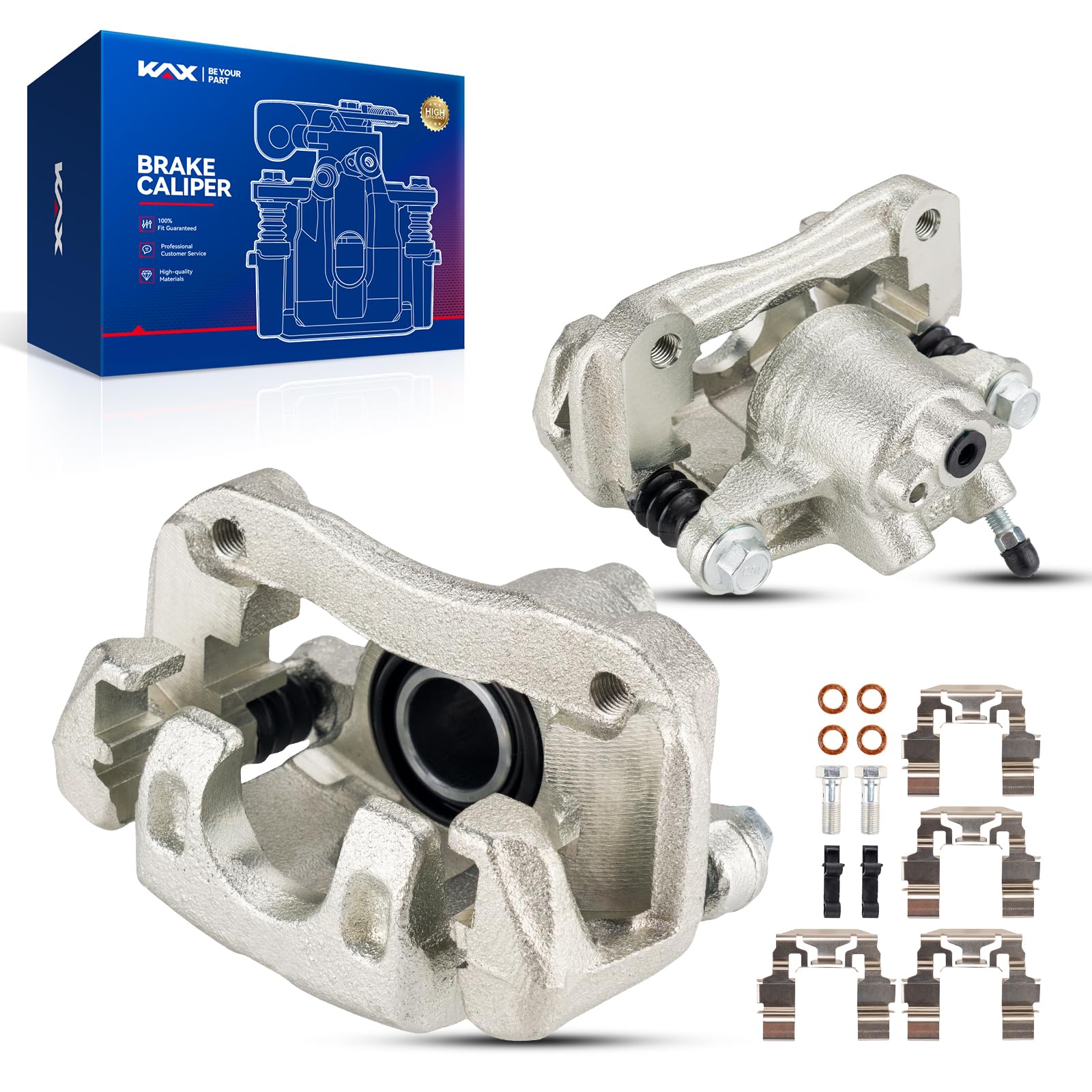 Kax Disc Brake Caliper Assembly Fit For Toyota Camry 2002-2006, Avalon 2005-2007, Solara 2004-2008, Rear Left And Right, Driver