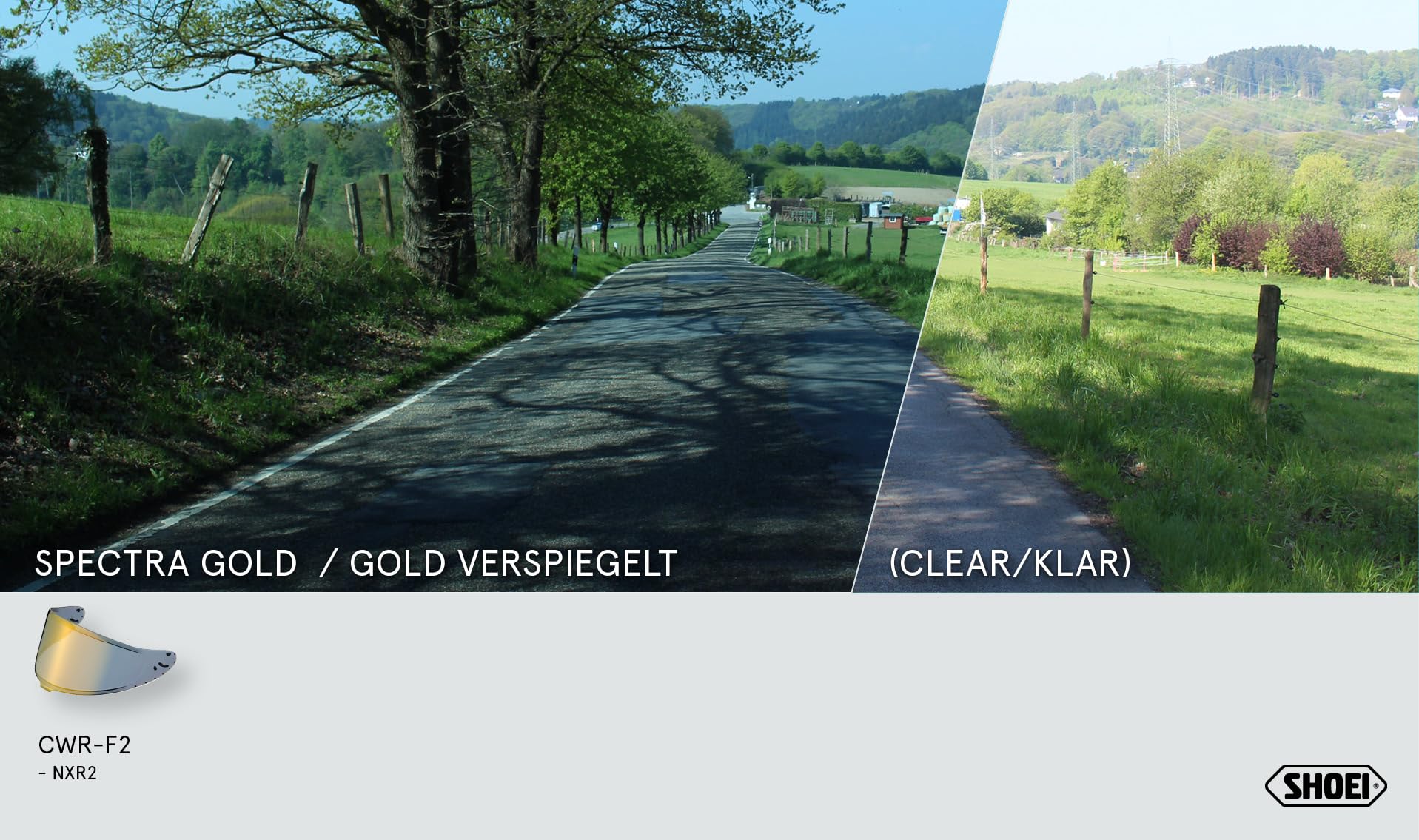 Shoei Rf-1400 And X-15 Spectra Shield Gold - Cwr-F2